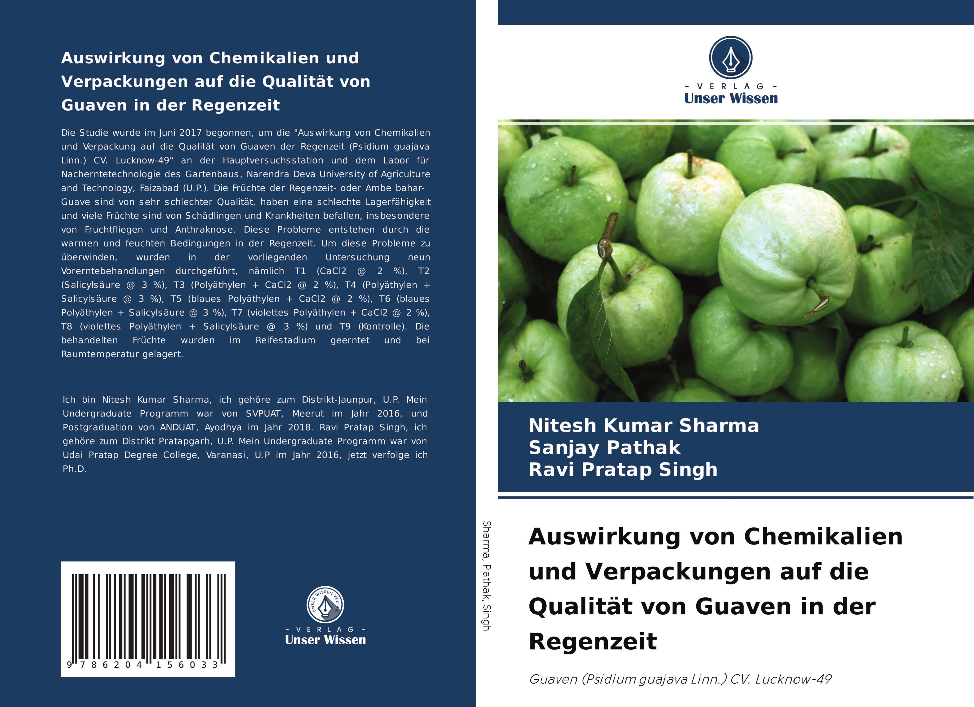 Auswirkung von Chemikalien und Verpackungen auf die Qualität von Guaven in der Regenzeit