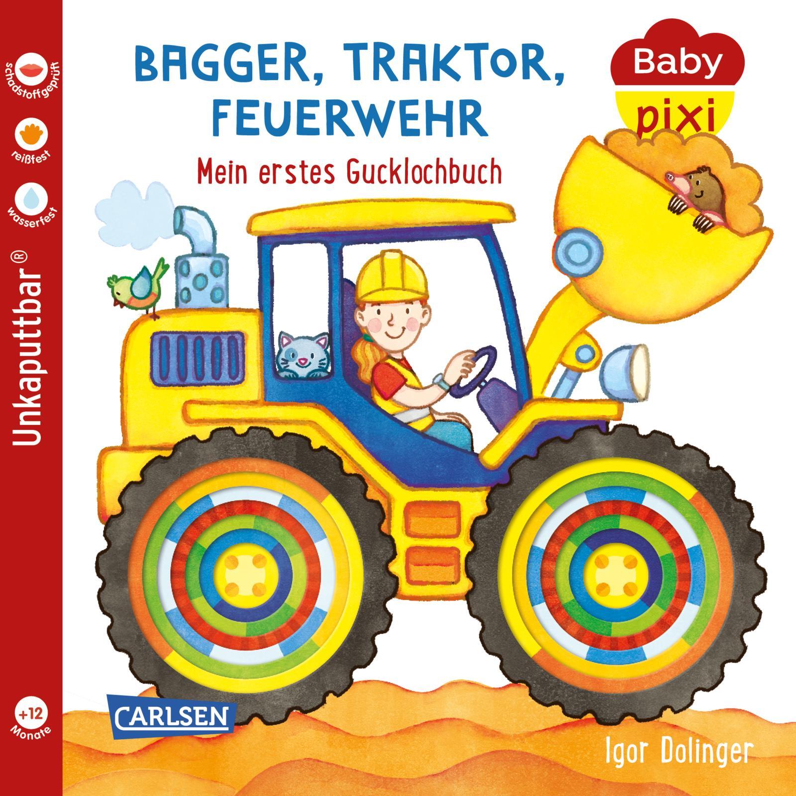 Baby Pixi (unkaputtbar) 115: Bagger, Traktor, Feuerwehr