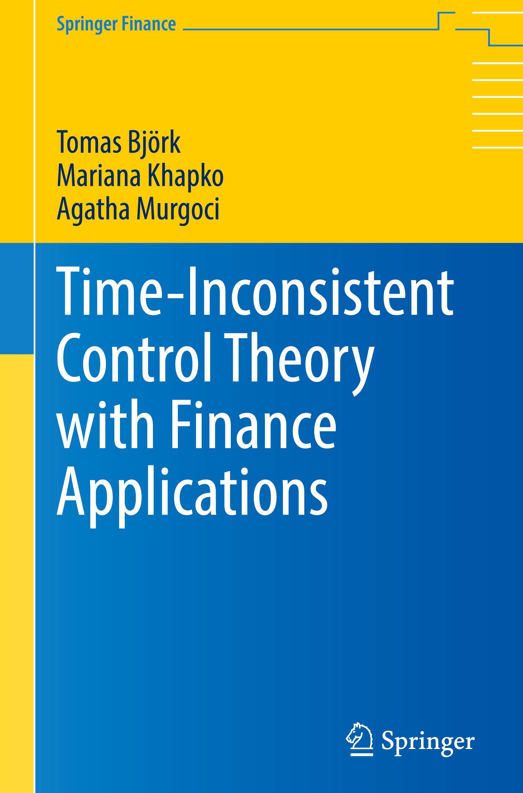 Time-Inconsistent Control Theory with Finance Applications