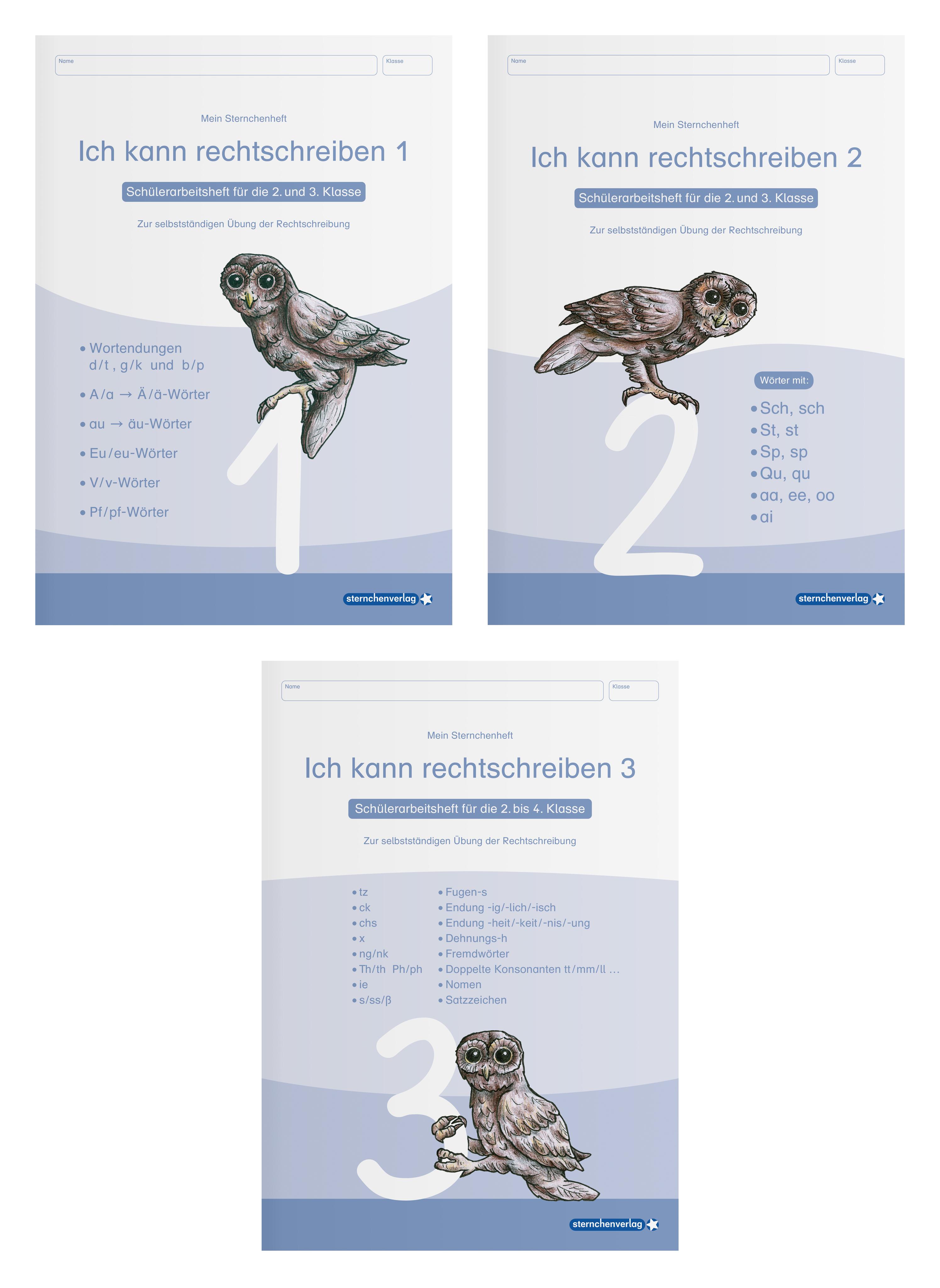 Ich kann rechtschreiben 1 bis 3 - Schülerarbeitshefte für die 2. bis 4. Klasse