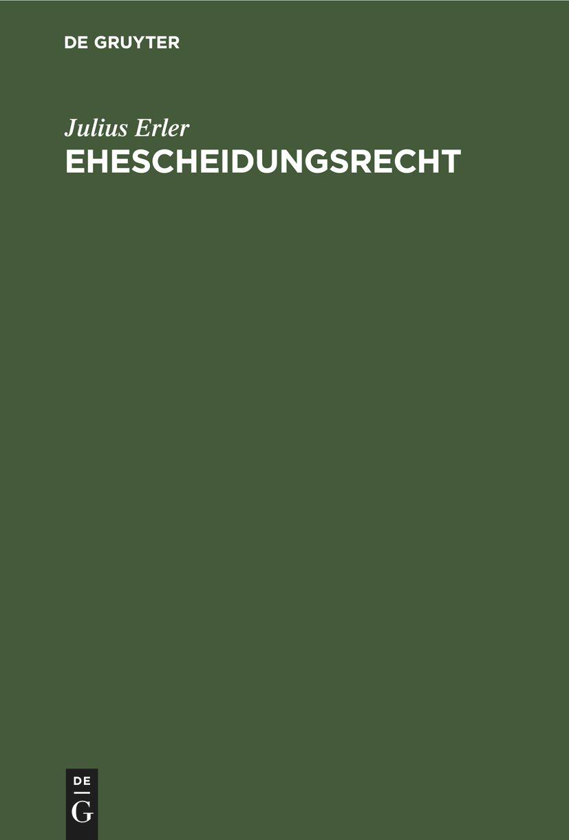 Ehescheidungsrecht