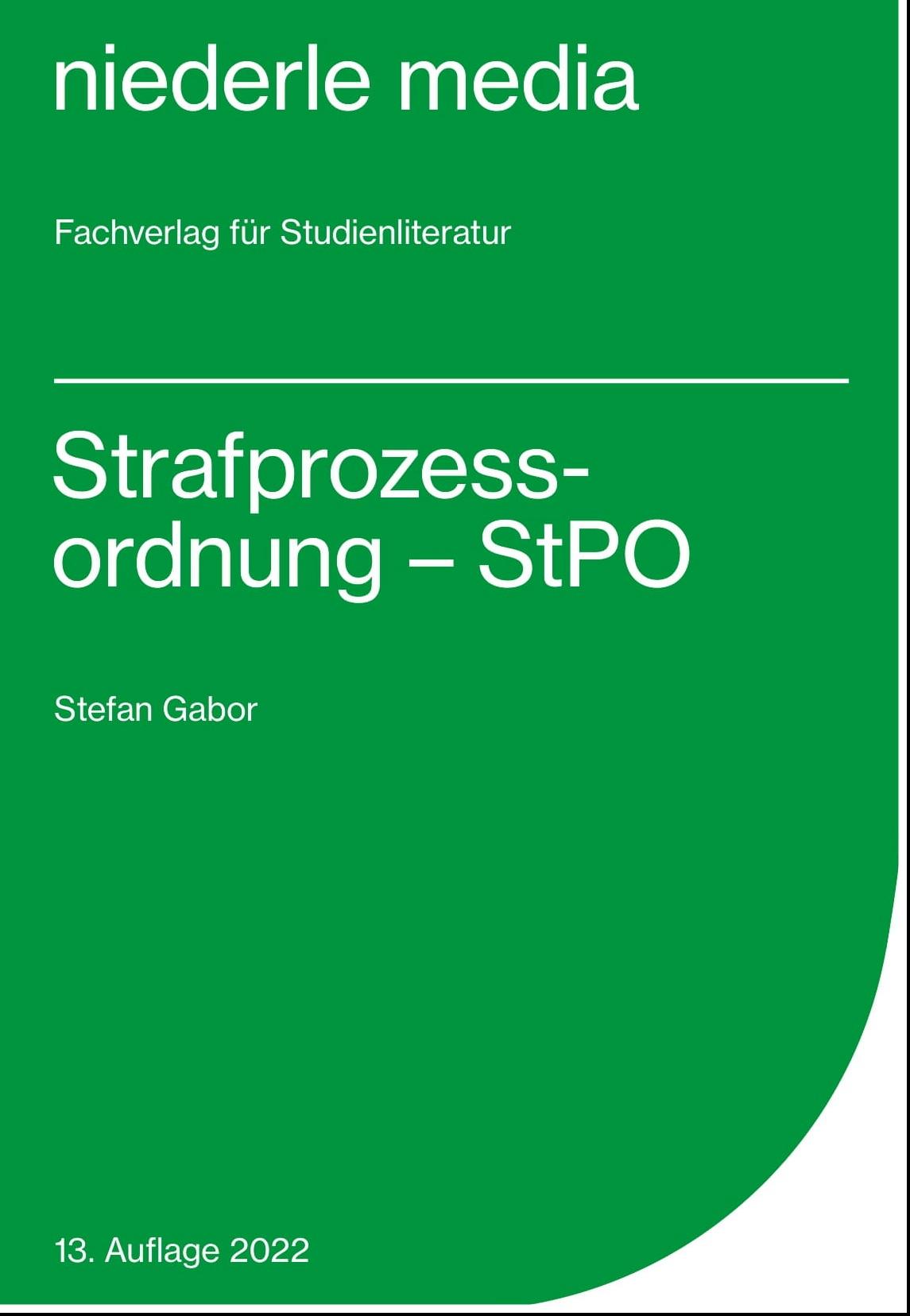 Strafprozessordnung - StPO -