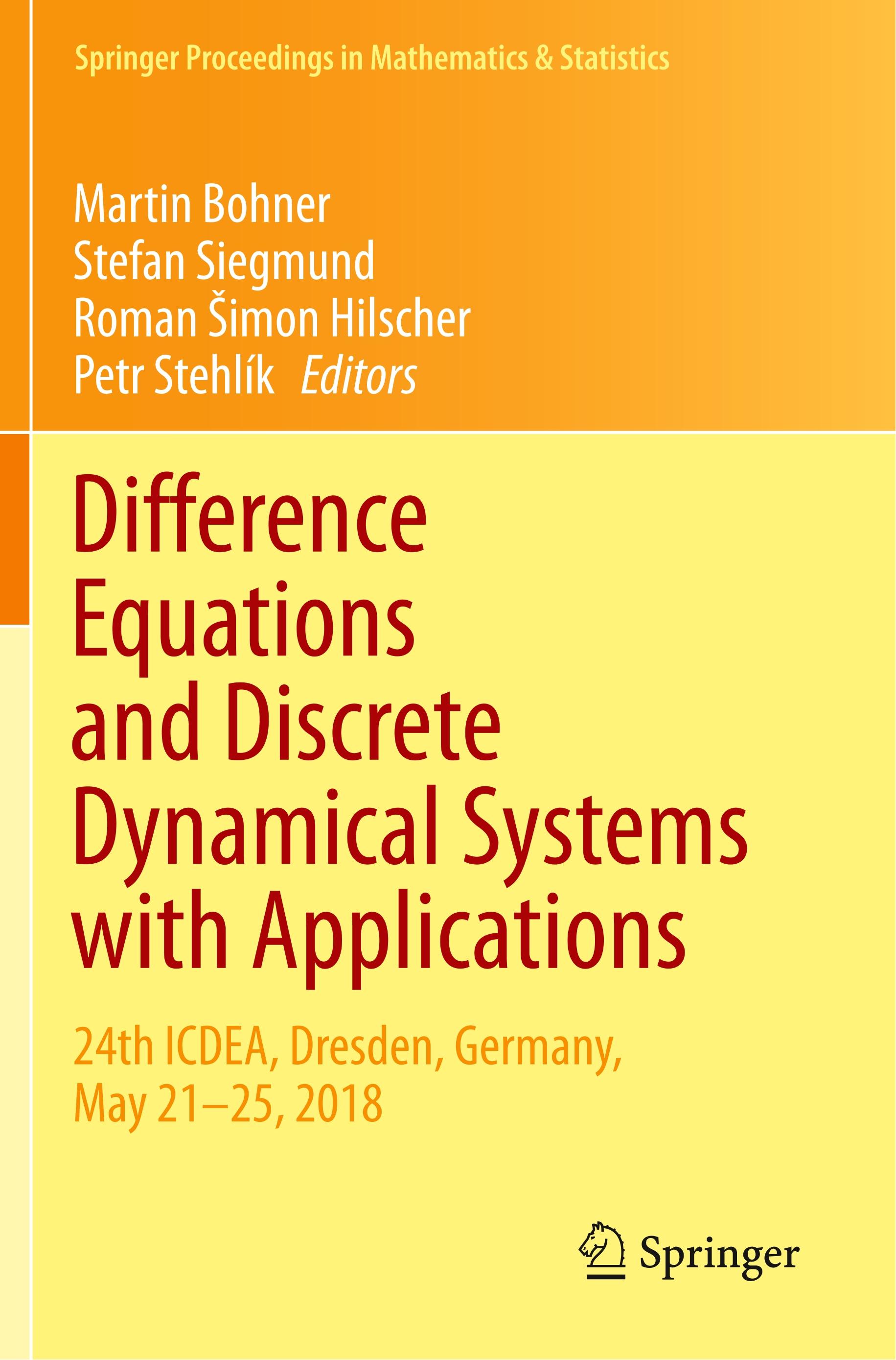 Difference Equations and Discrete Dynamical Systems with Applications