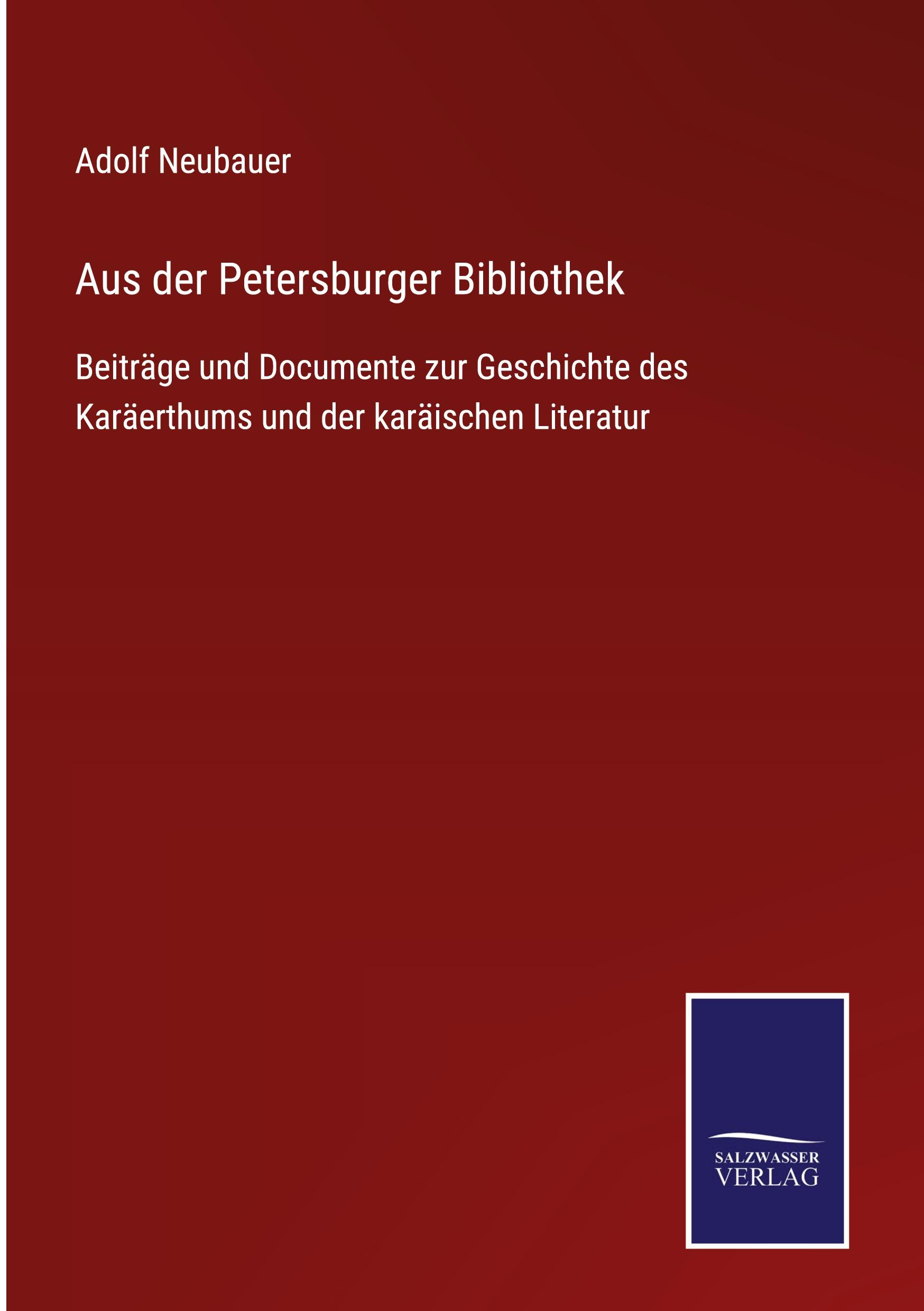 Aus der Petersburger Bibliothek