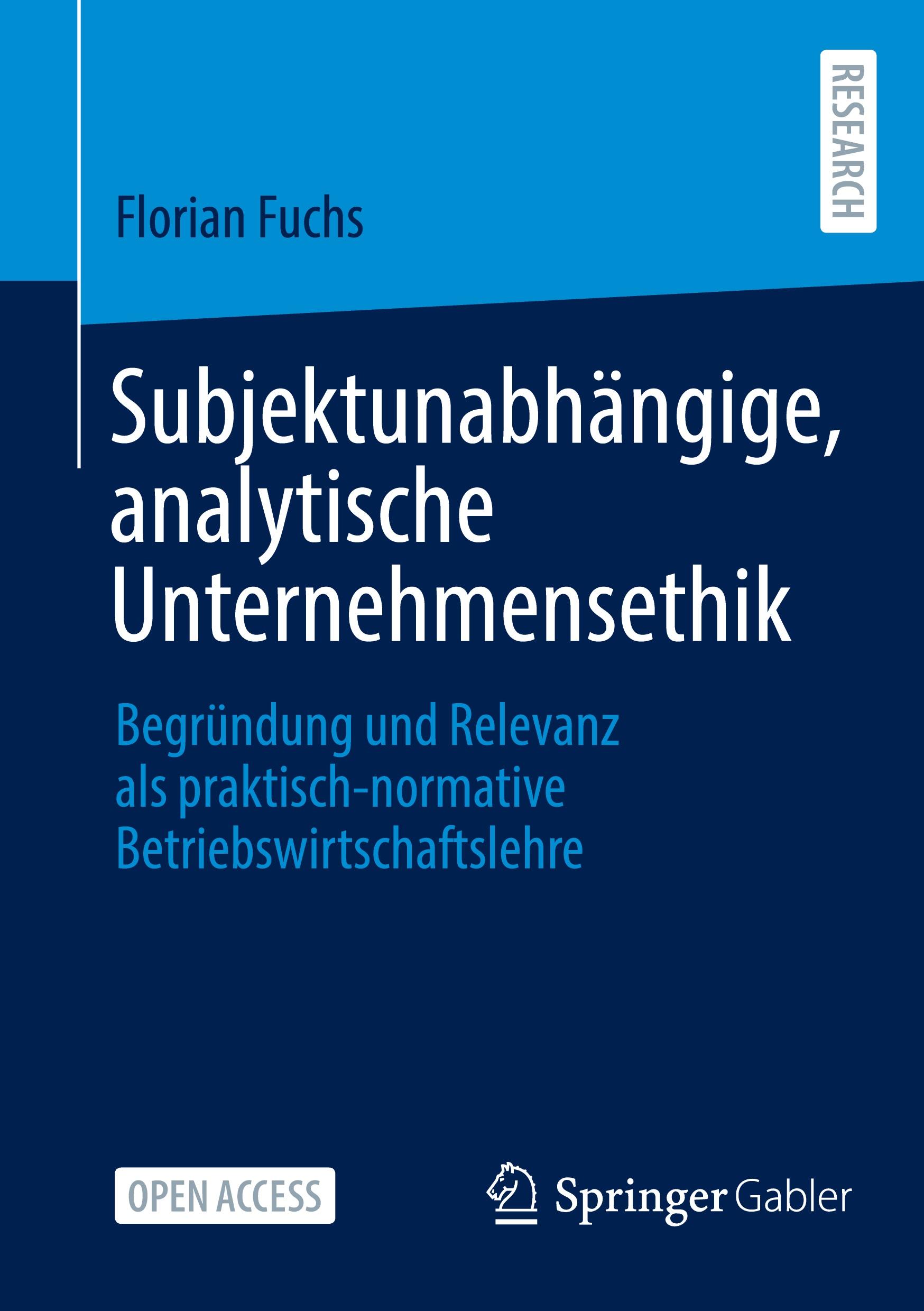 Subjektunabhängige, analytische Unternehmensethik