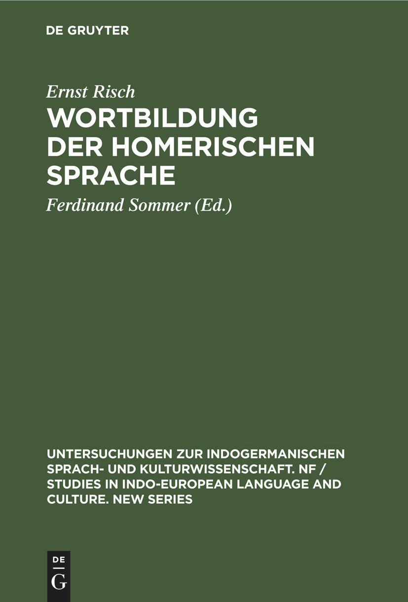 Wortbildung der homerischen Sprache