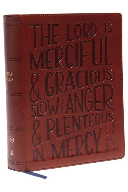 KJV, Journal Reference Edition Bible, Verse Art Cover Collection, Brown Leathersoft, Red Letter, Comfort Print