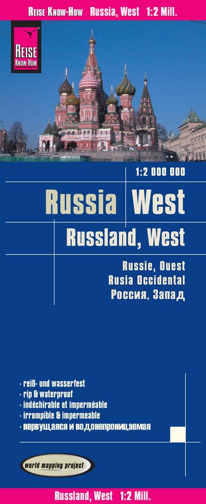 Reise Know-How Landkarte Russland West  1 : 2.000 000