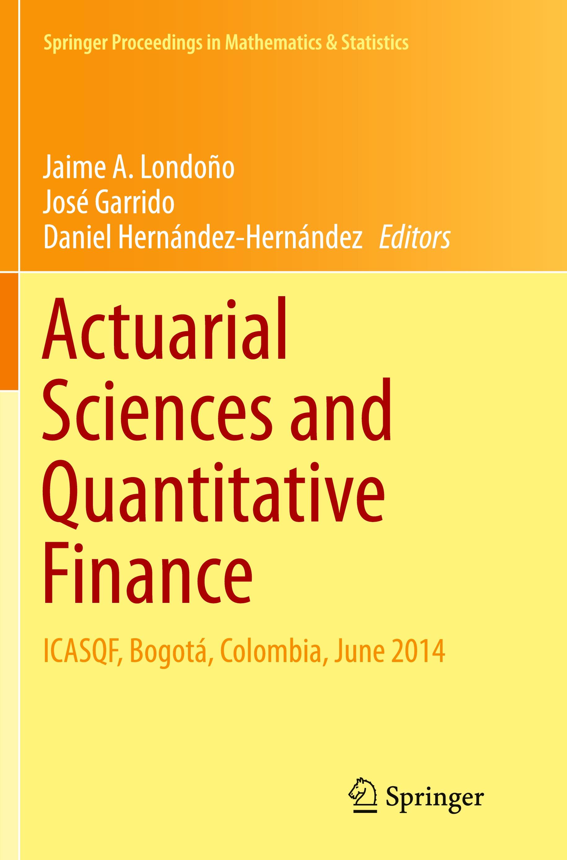 Actuarial Sciences and Quantitative Finance