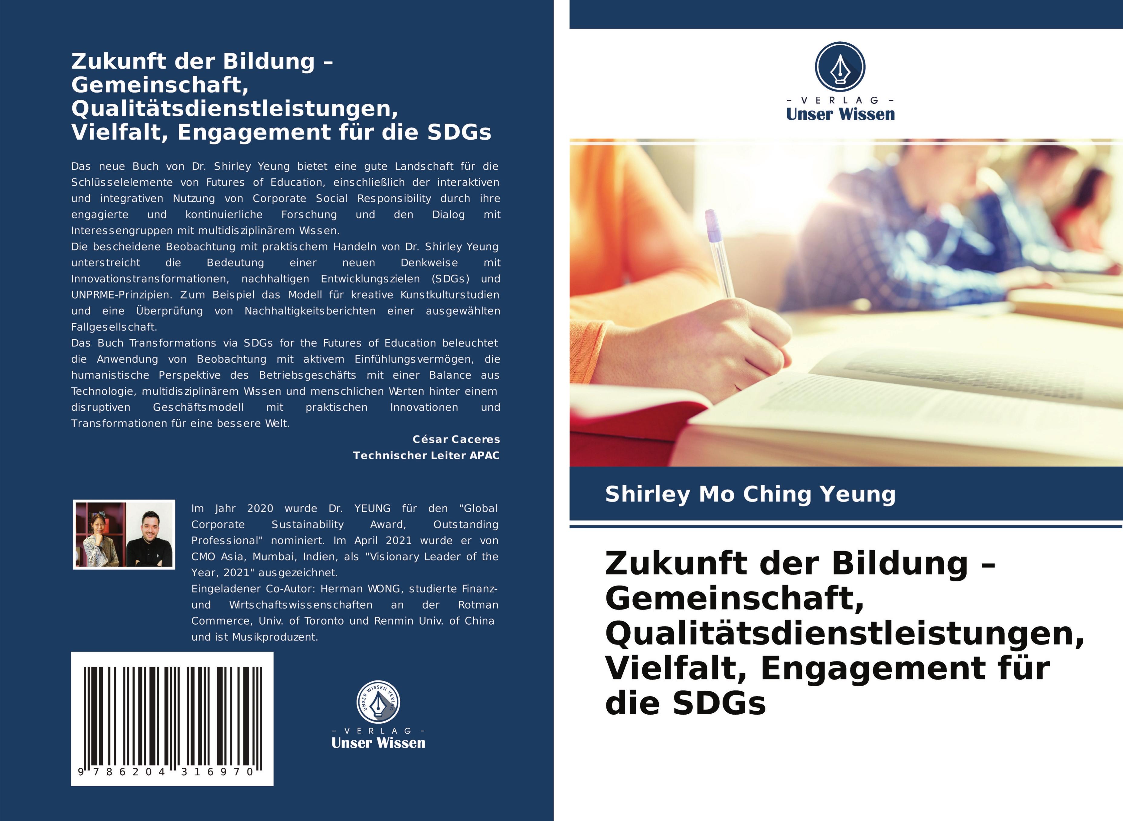 Zukunft der Bildung ¿ Gemeinschaft, Qualitätsdienstleistungen, Vielfalt, Engagement für die SDGs