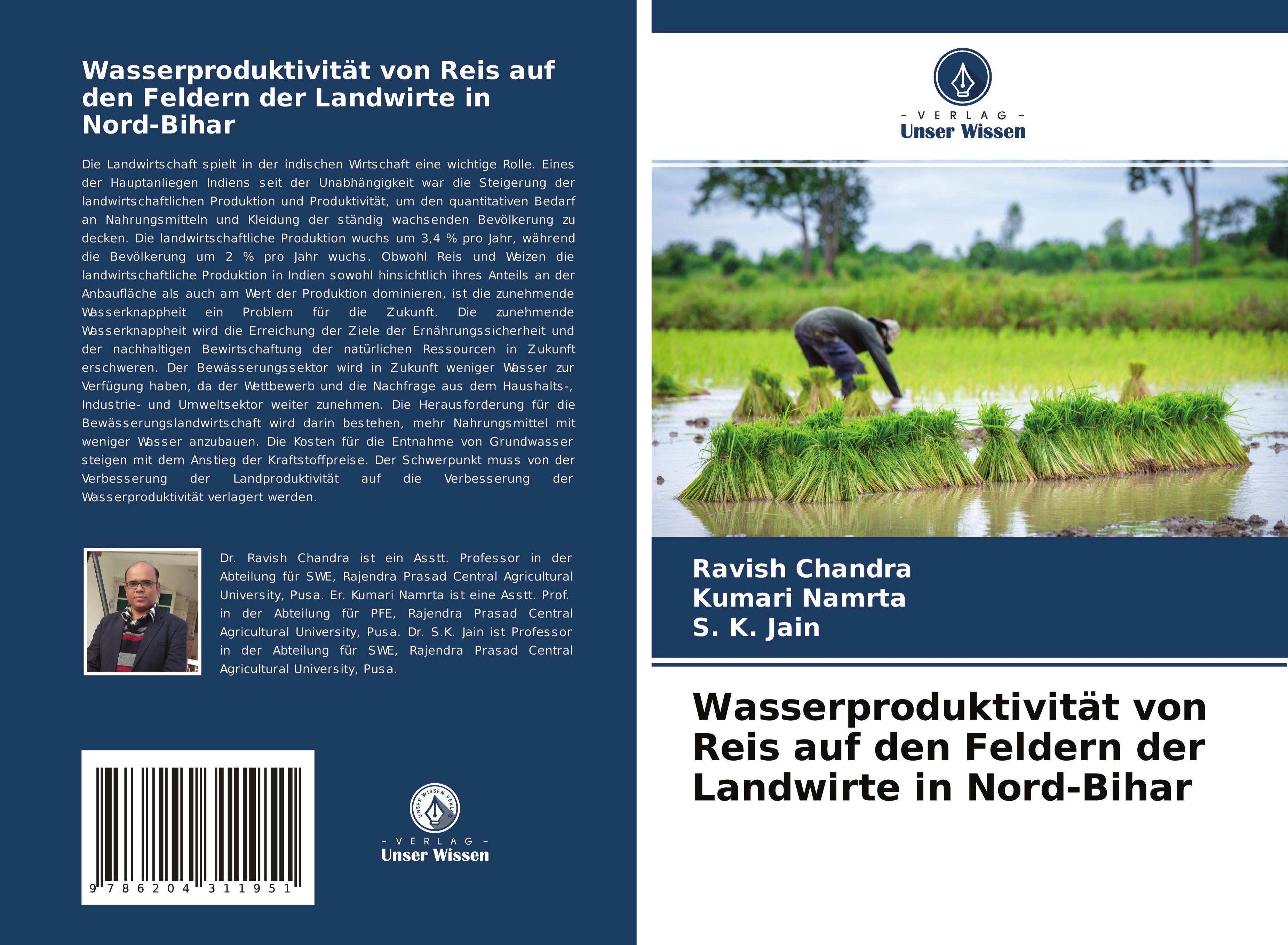 Wasserproduktivität von Reis auf den Feldern der Landwirte in Nord-Bihar