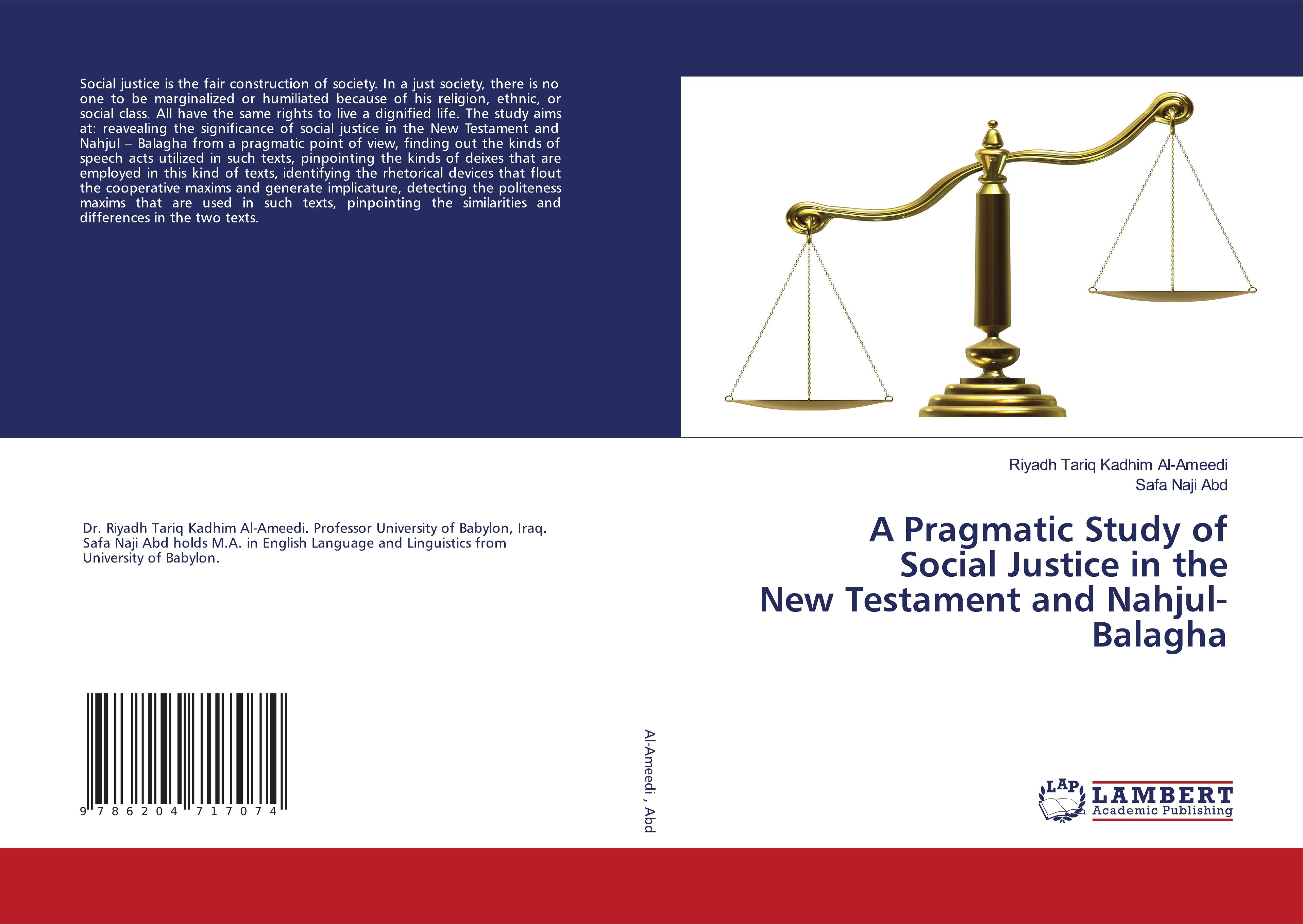 A Pragmatic Study of Social Justice in the New Testament and Nahjul-Balagha