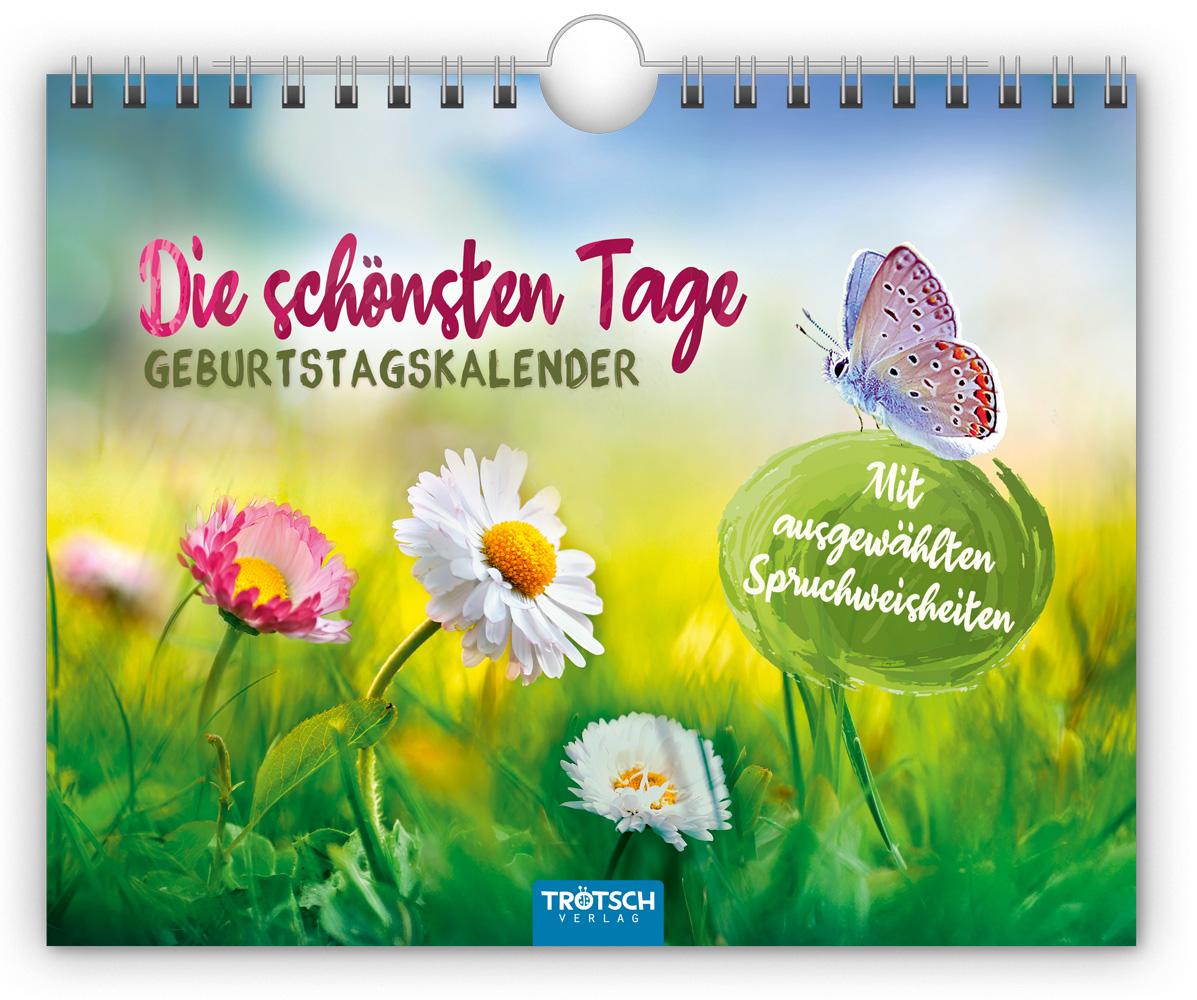 Trötsch Geburtstagskalender Die schönsten Tage Geburtstagskalender mit ausgewählten Sprüchen