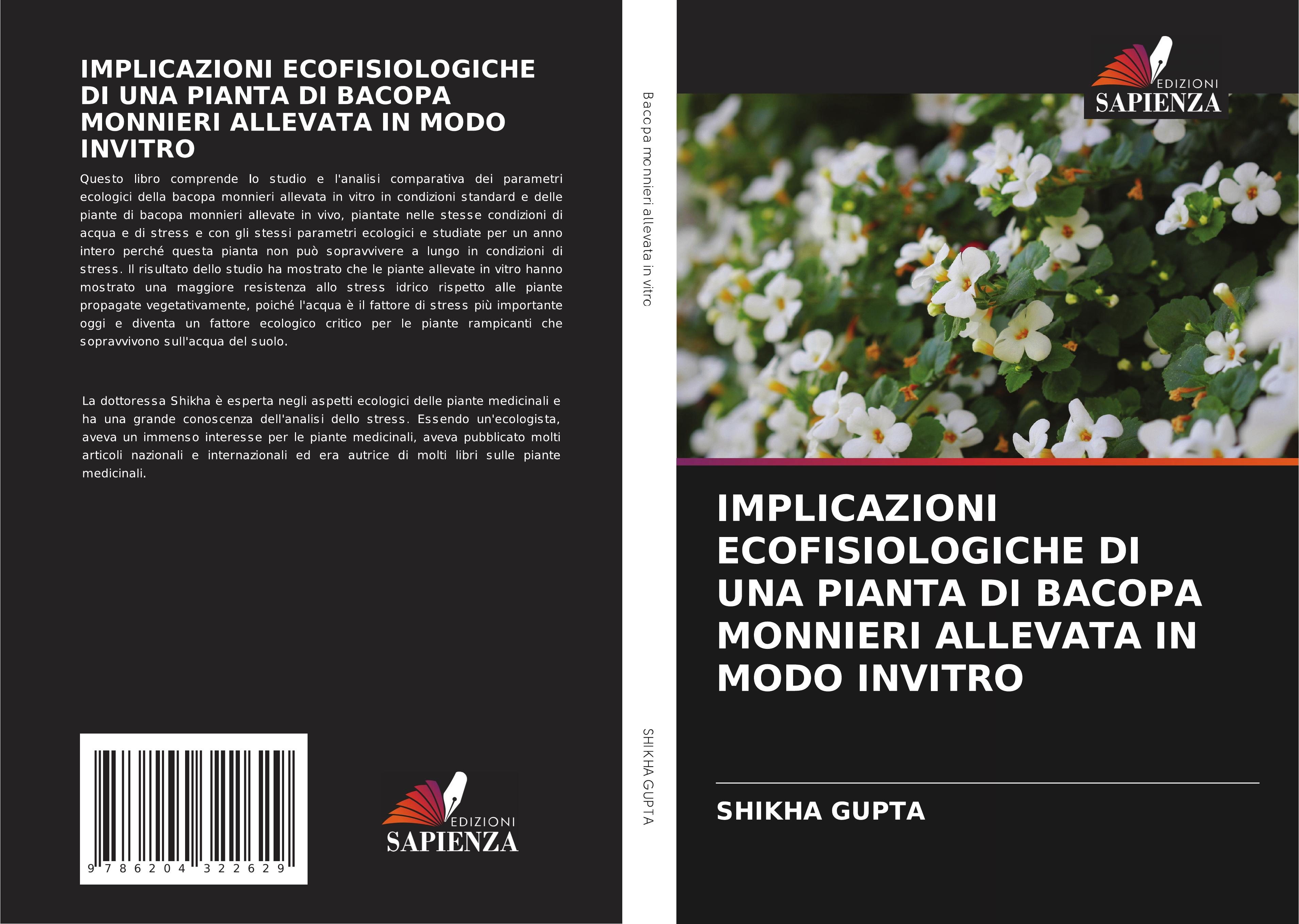 IMPLICAZIONI ECOFISIOLOGICHE DI UNA PIANTA DI BACOPA MONNIERI ALLEVATA IN MODO INVITRO