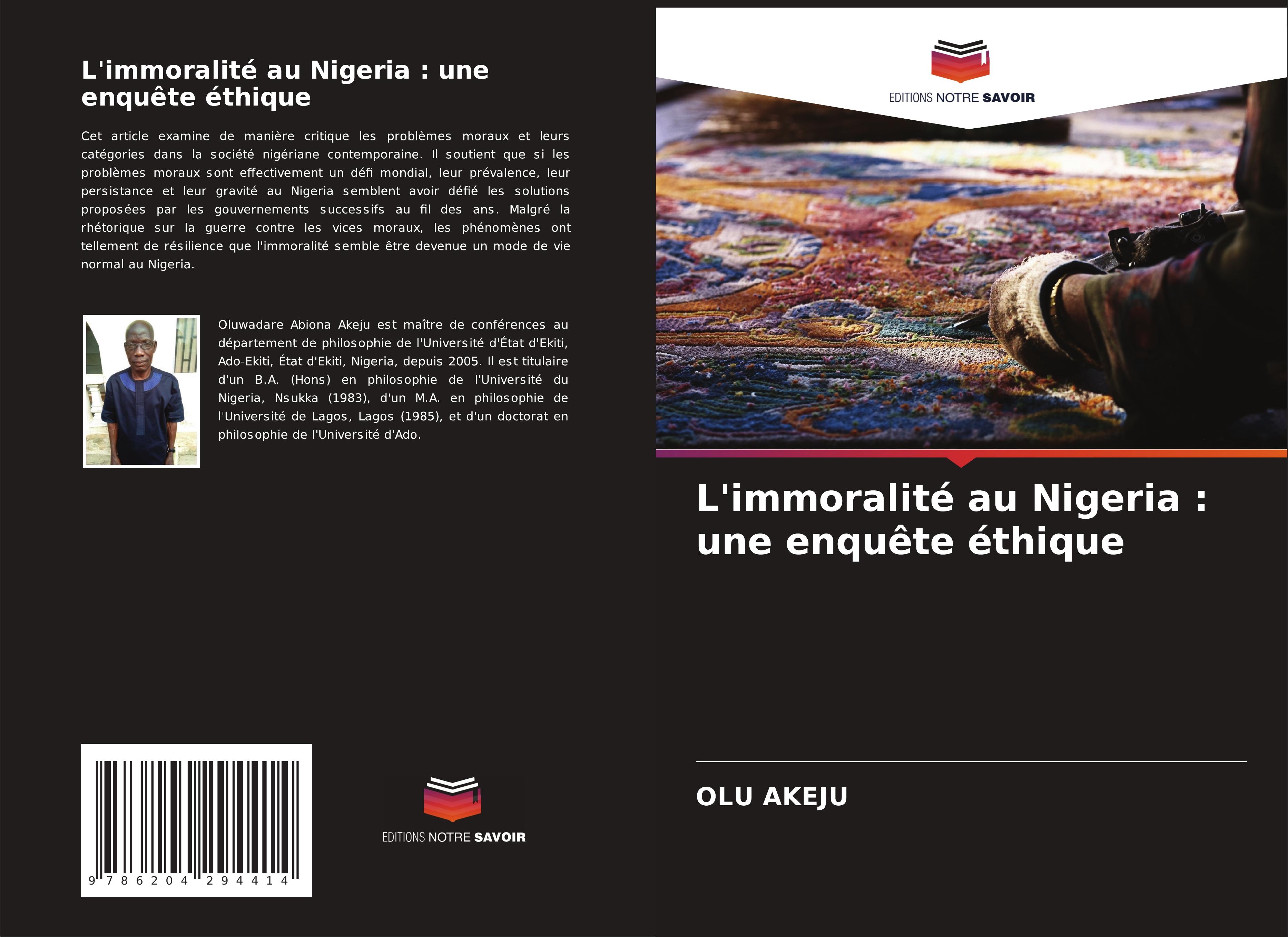 L'immoralité au Nigeria : une enquête éthique