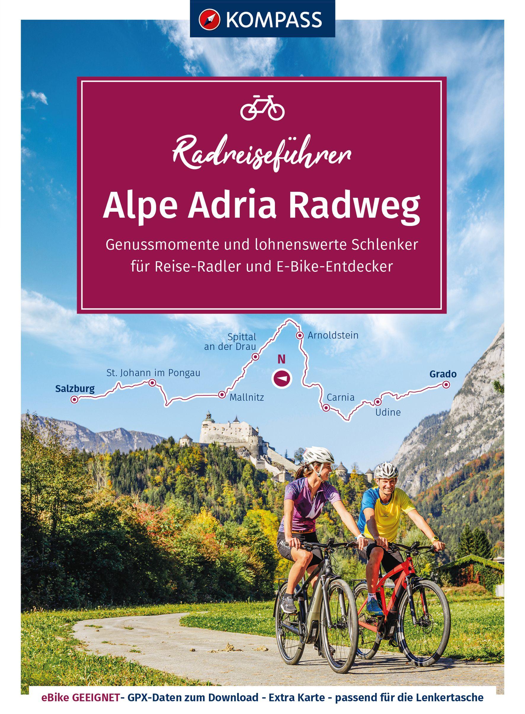 KOMPASS Radreiseführer Alpe Adria Radweg