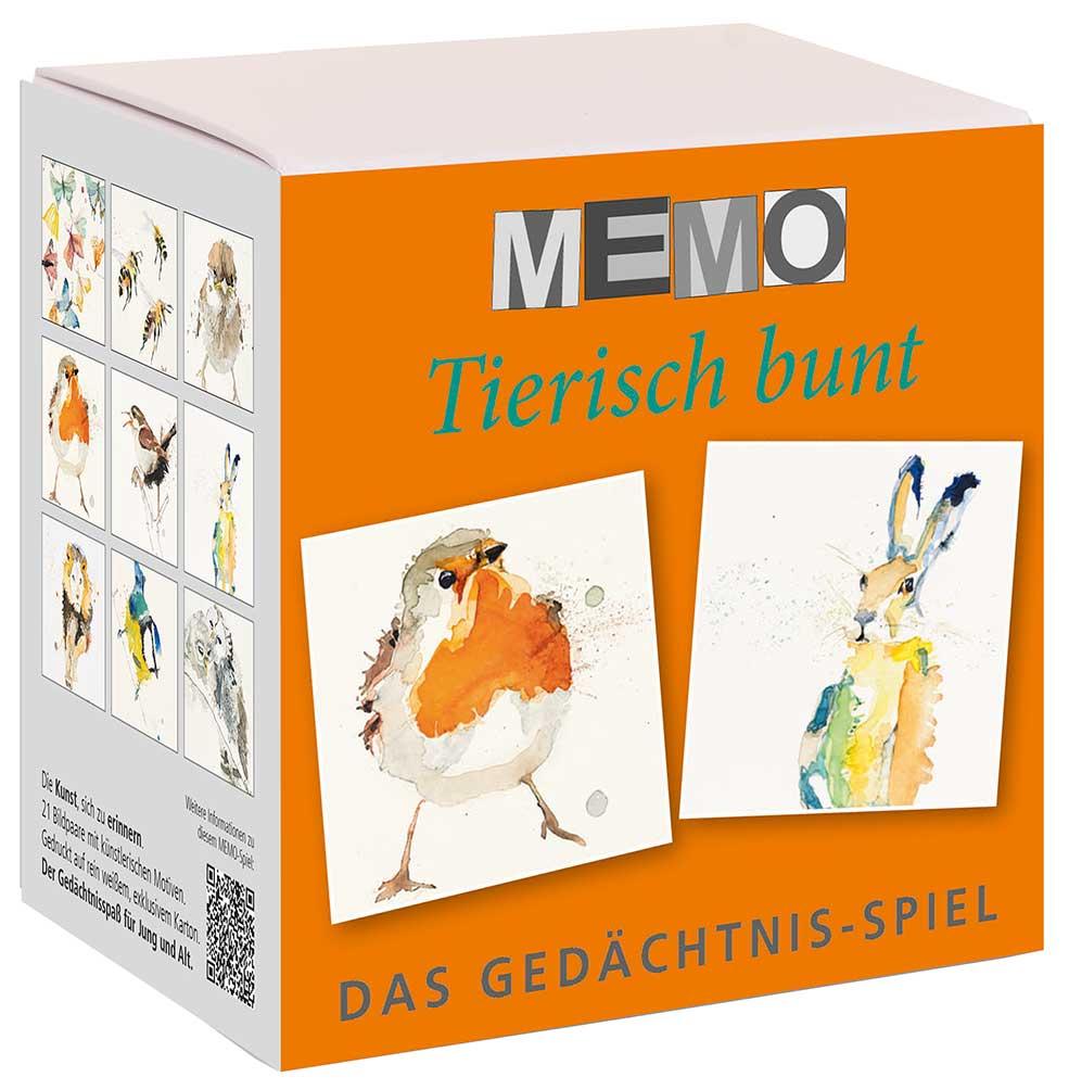 Memo-Spiel - Tierisch bunt