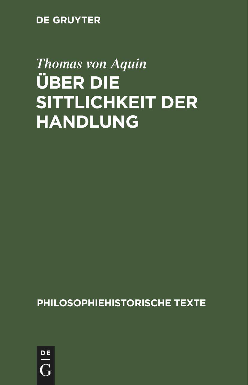 Über die Sittlichkeit der Handlung