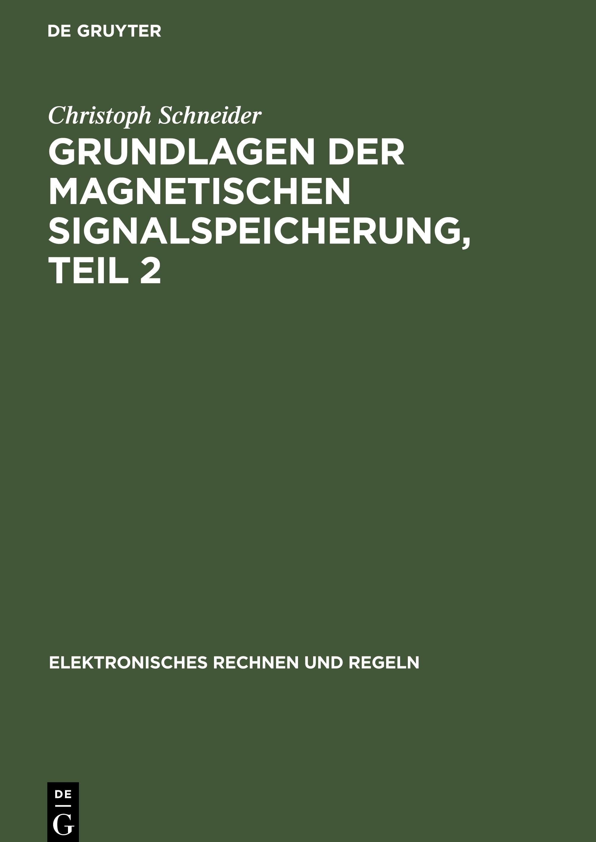 Magnetbänder und Grundlagen der Transportwerke