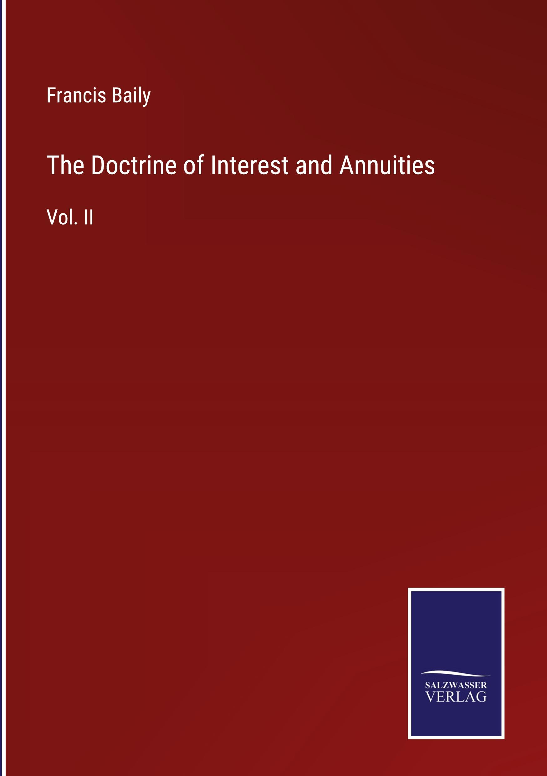 The Doctrine of Interest and Annuities