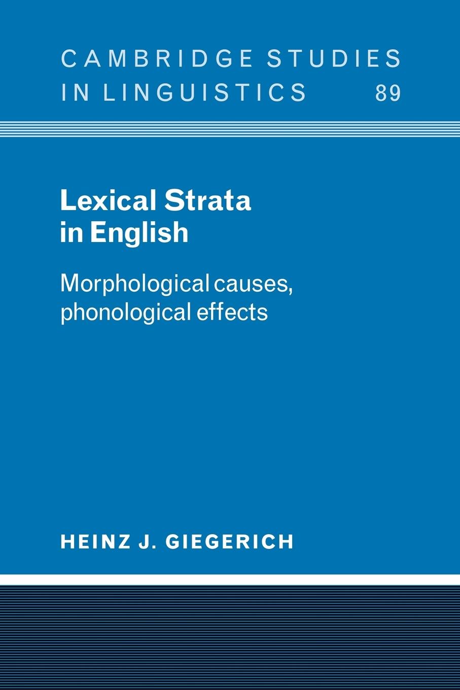 Lexical Strata in English