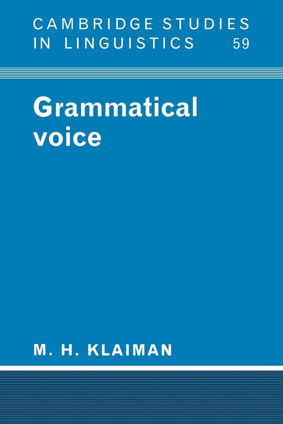 Grammatical Voice