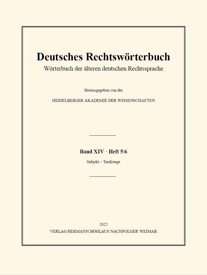 Deutsches Rechtswörterbuch