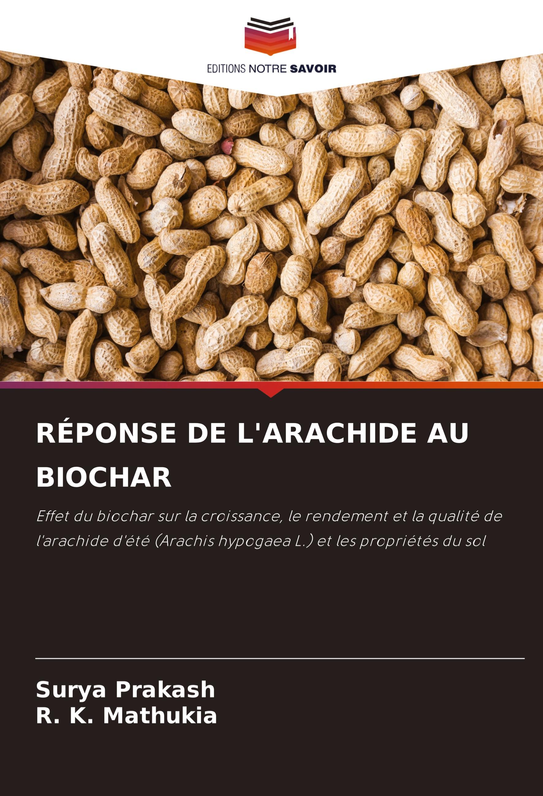 RÉPONSE DE L'ARACHIDE AU BIOCHAR