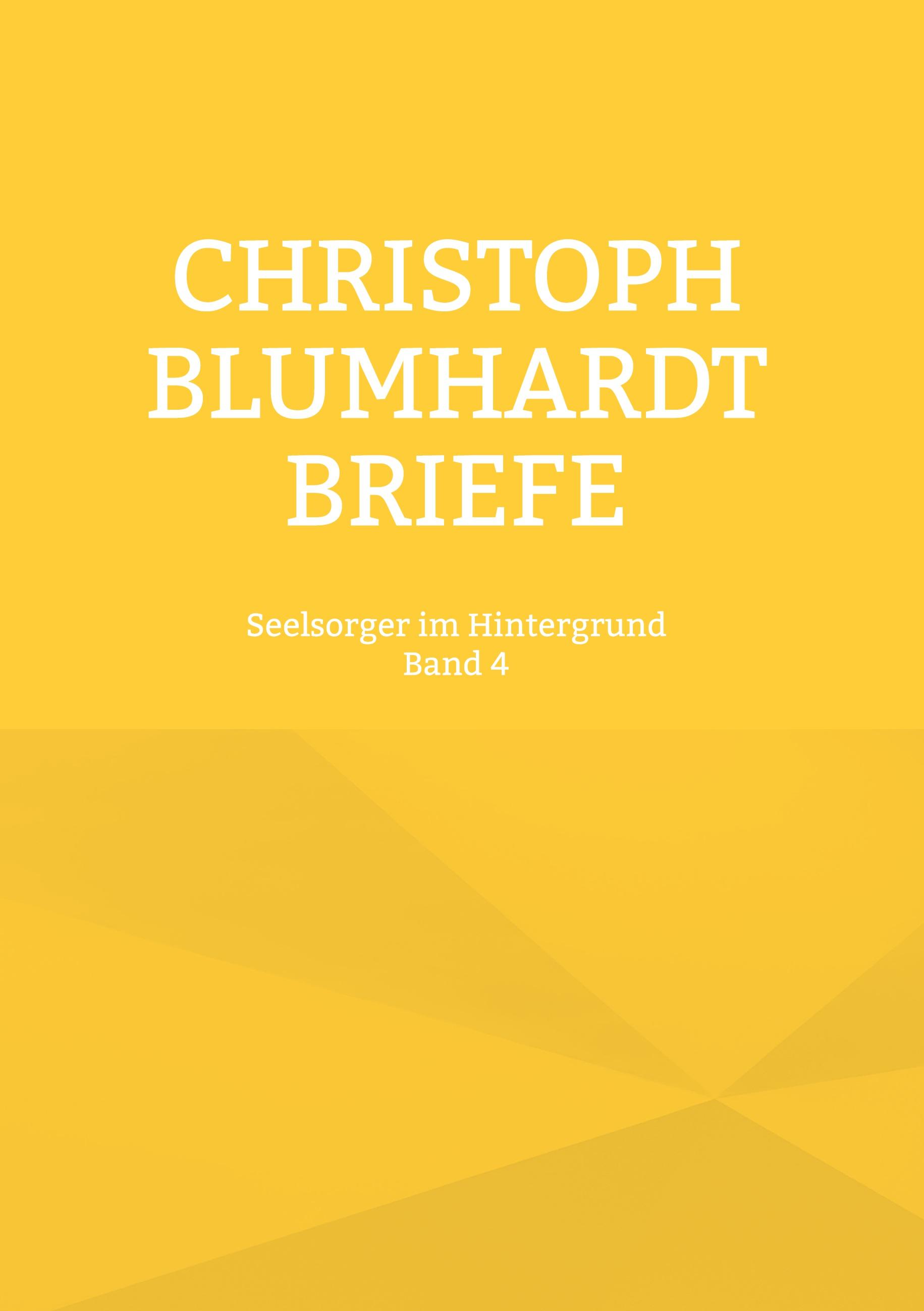 Christoph Blumhardt Briefe