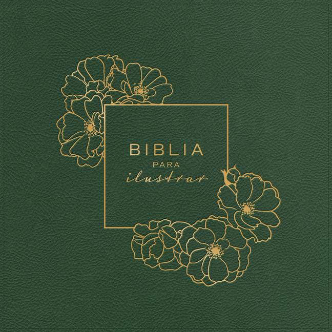 Rvr 1960 Biblia Para Ilustrar, Verde Símil Piel