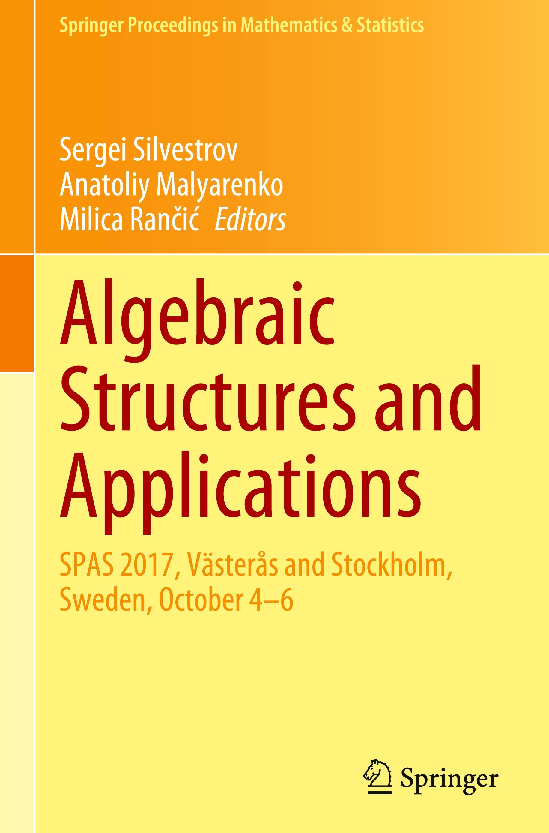 Algebraic Structures and Applications