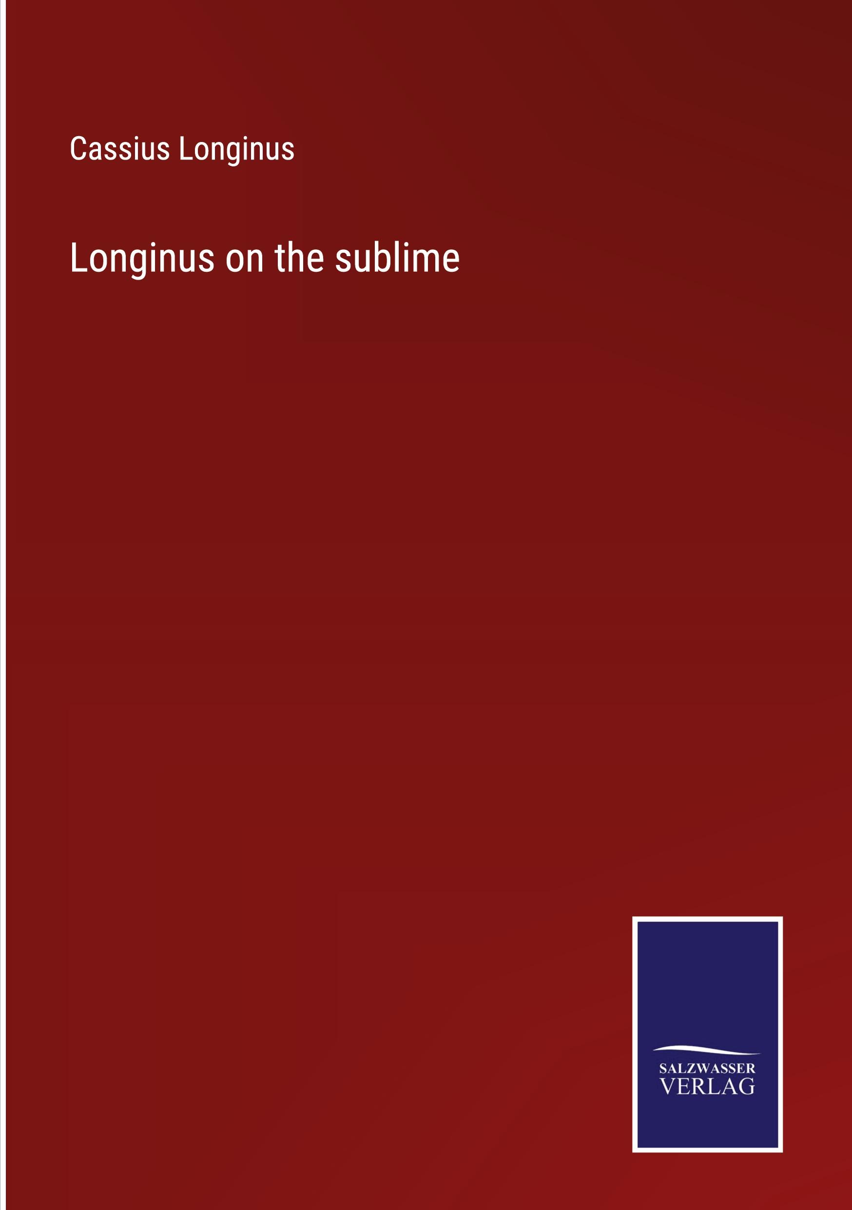 Longinus on the sublime