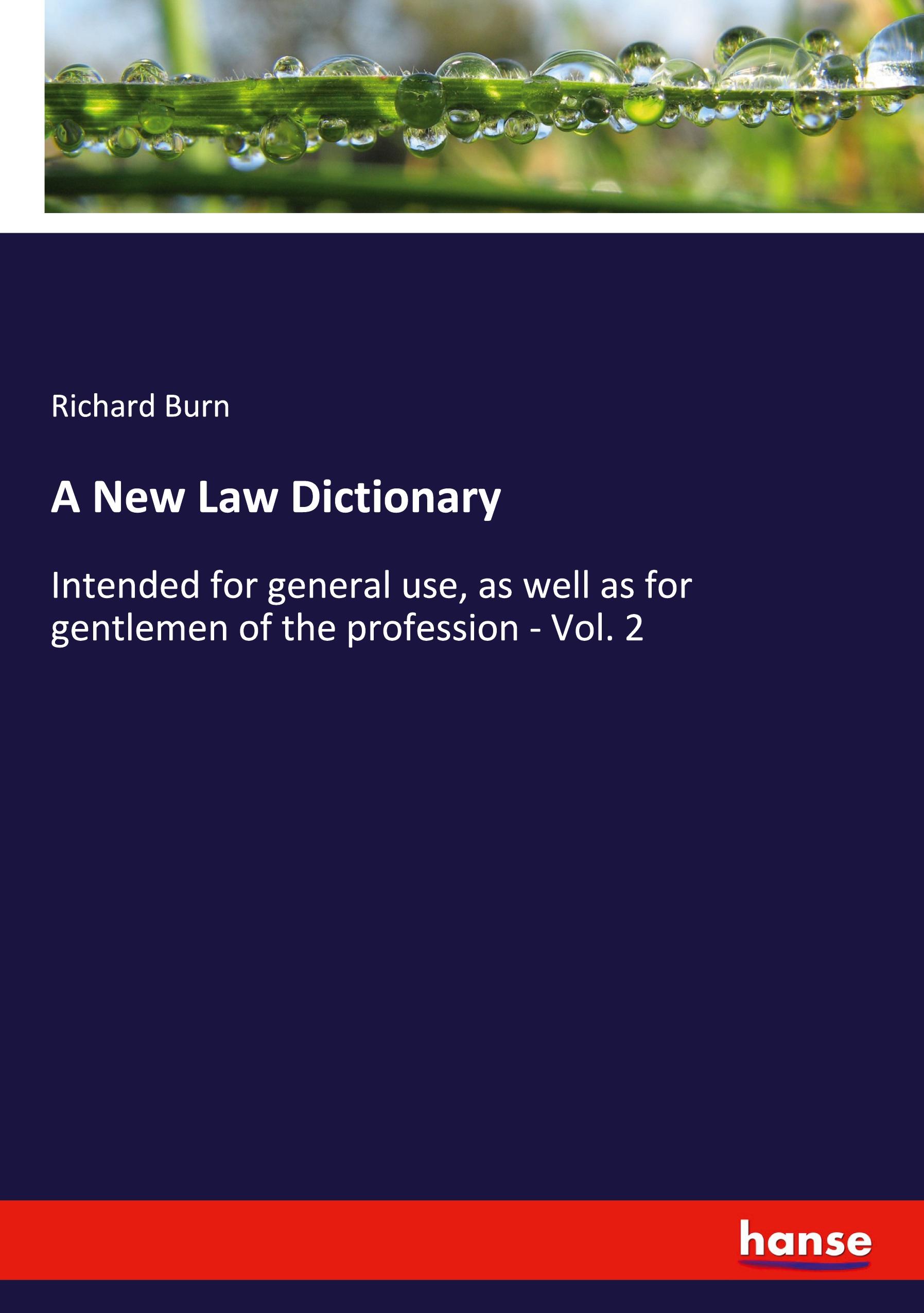 A New Law Dictionary