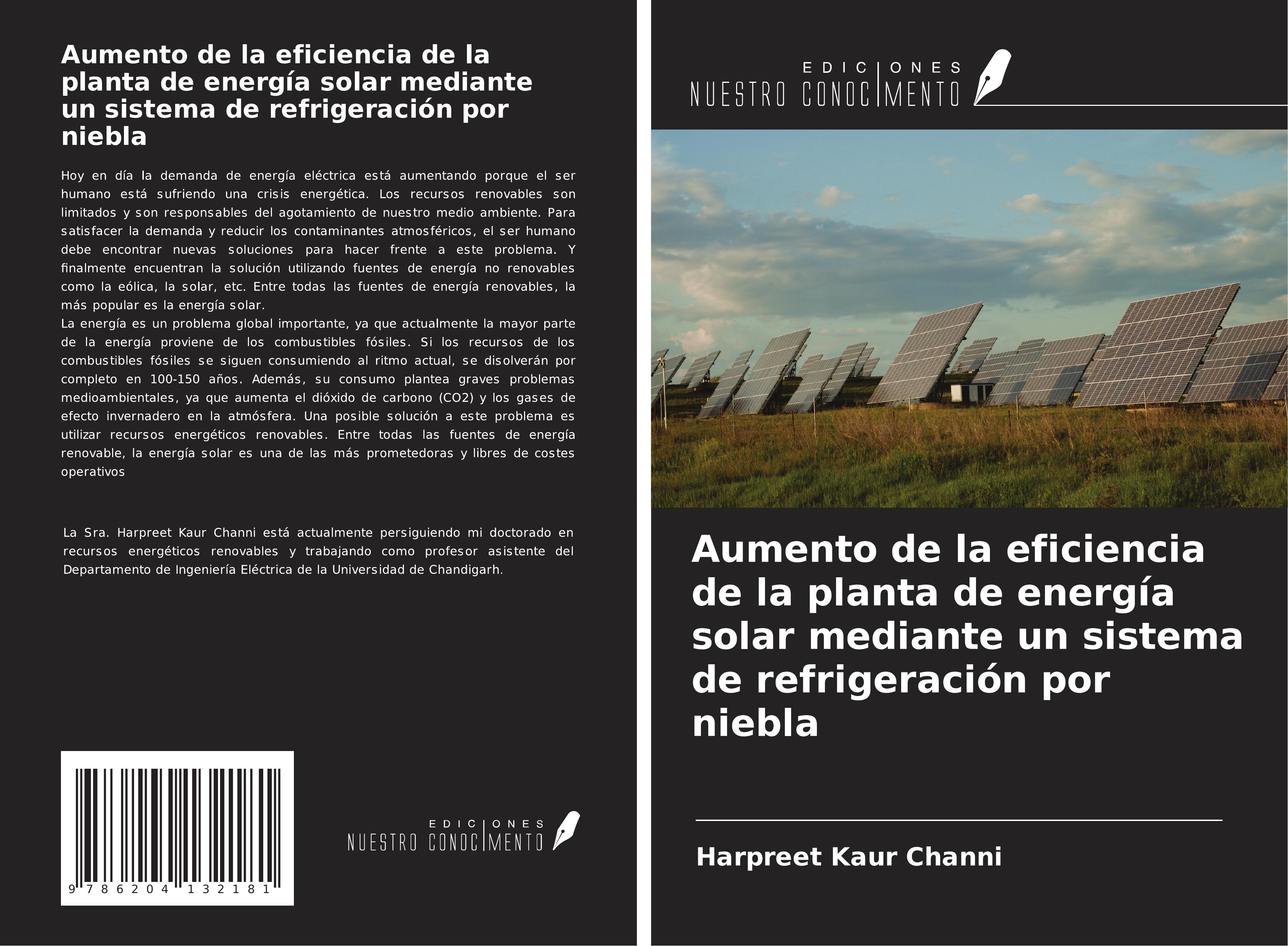 Aumento de la eficiencia de la planta de energía solar mediante un sistema de refrigeración por niebla