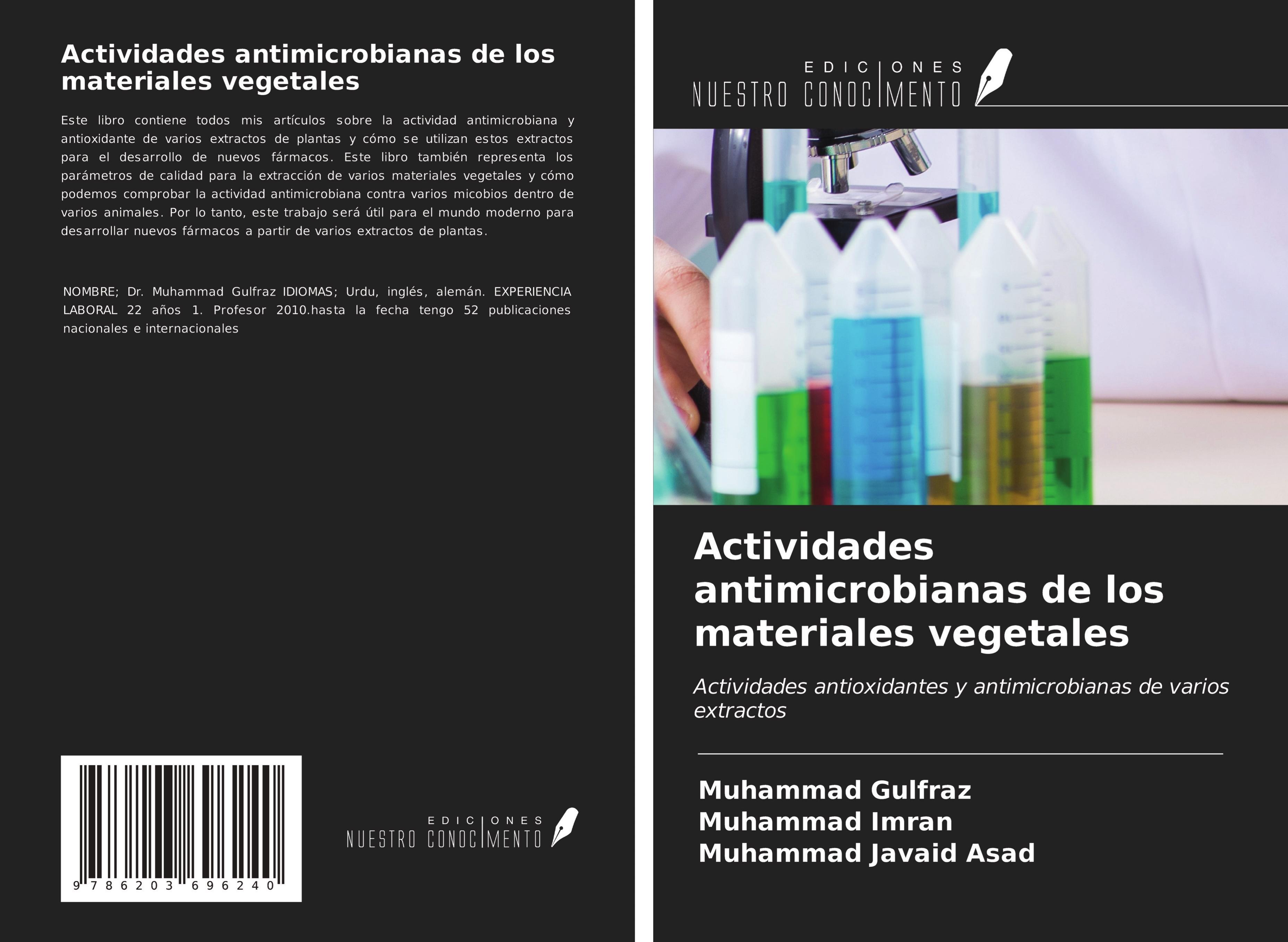 Actividades antimicrobianas de los materiales vegetales