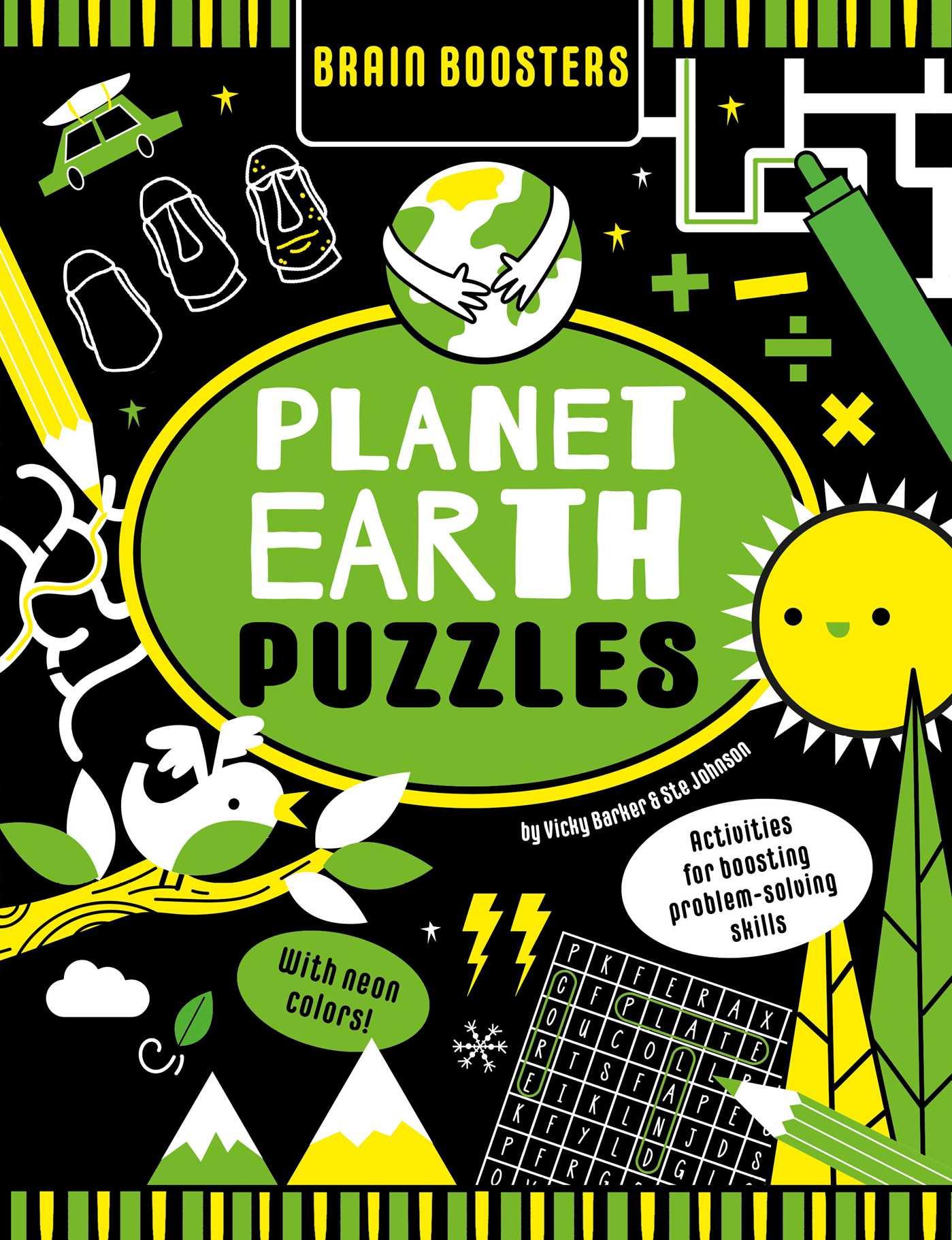 Brain Boosters Planet Earth Puzzles (with Neon Colors)