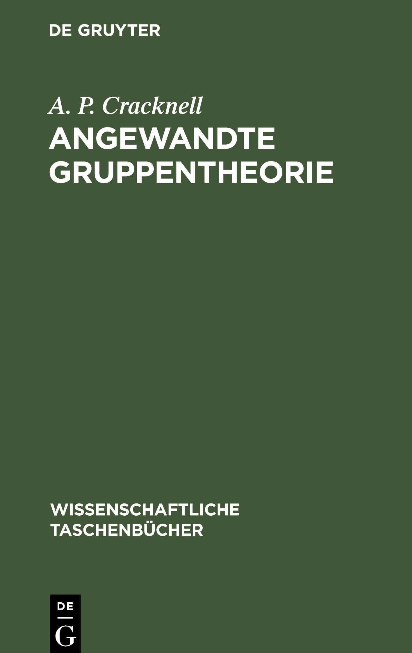 Angewandte Gruppentheorie