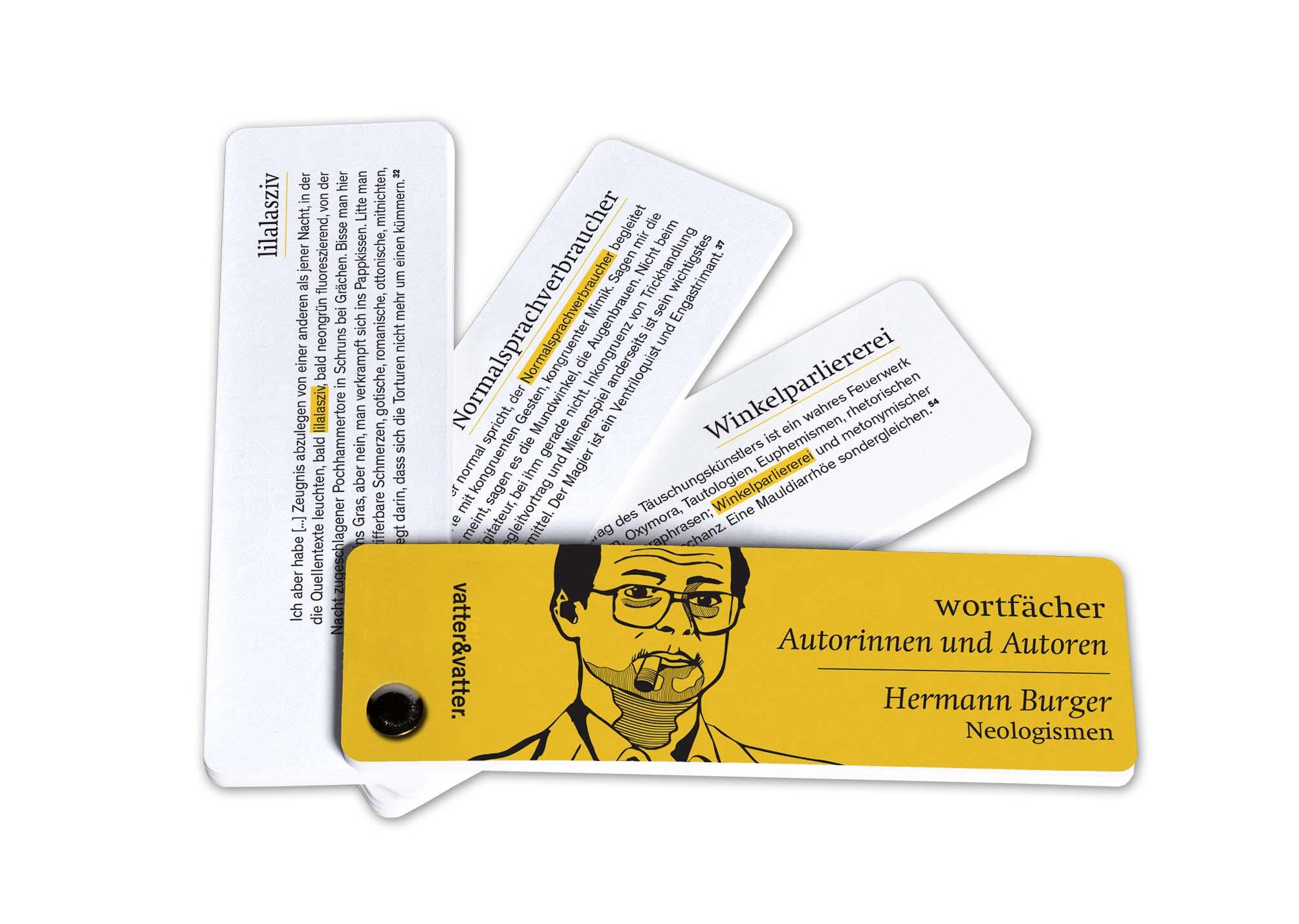 Wortfächer Hermann Burger