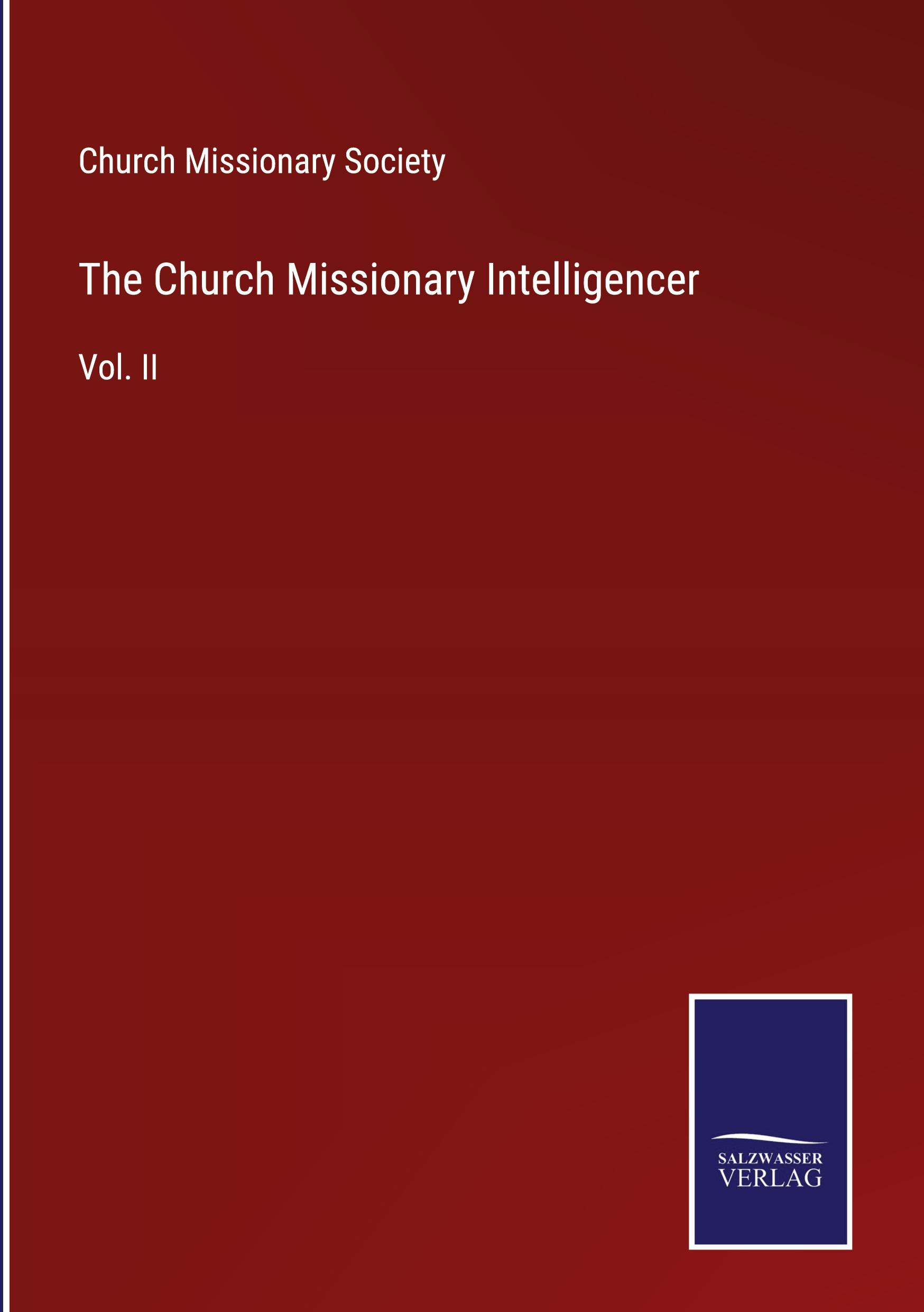 The Church Missionary Intelligencer