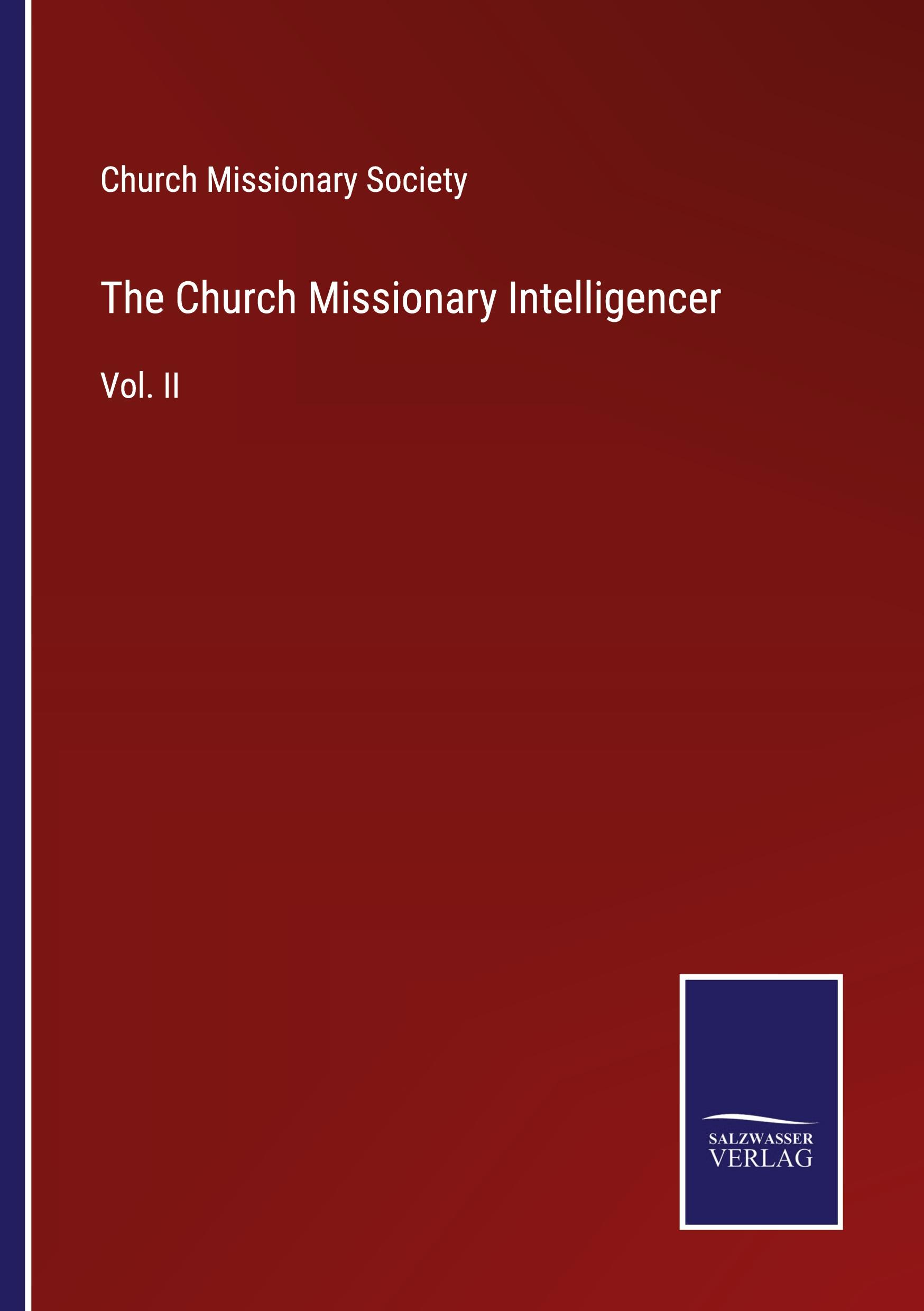 The Church Missionary Intelligencer