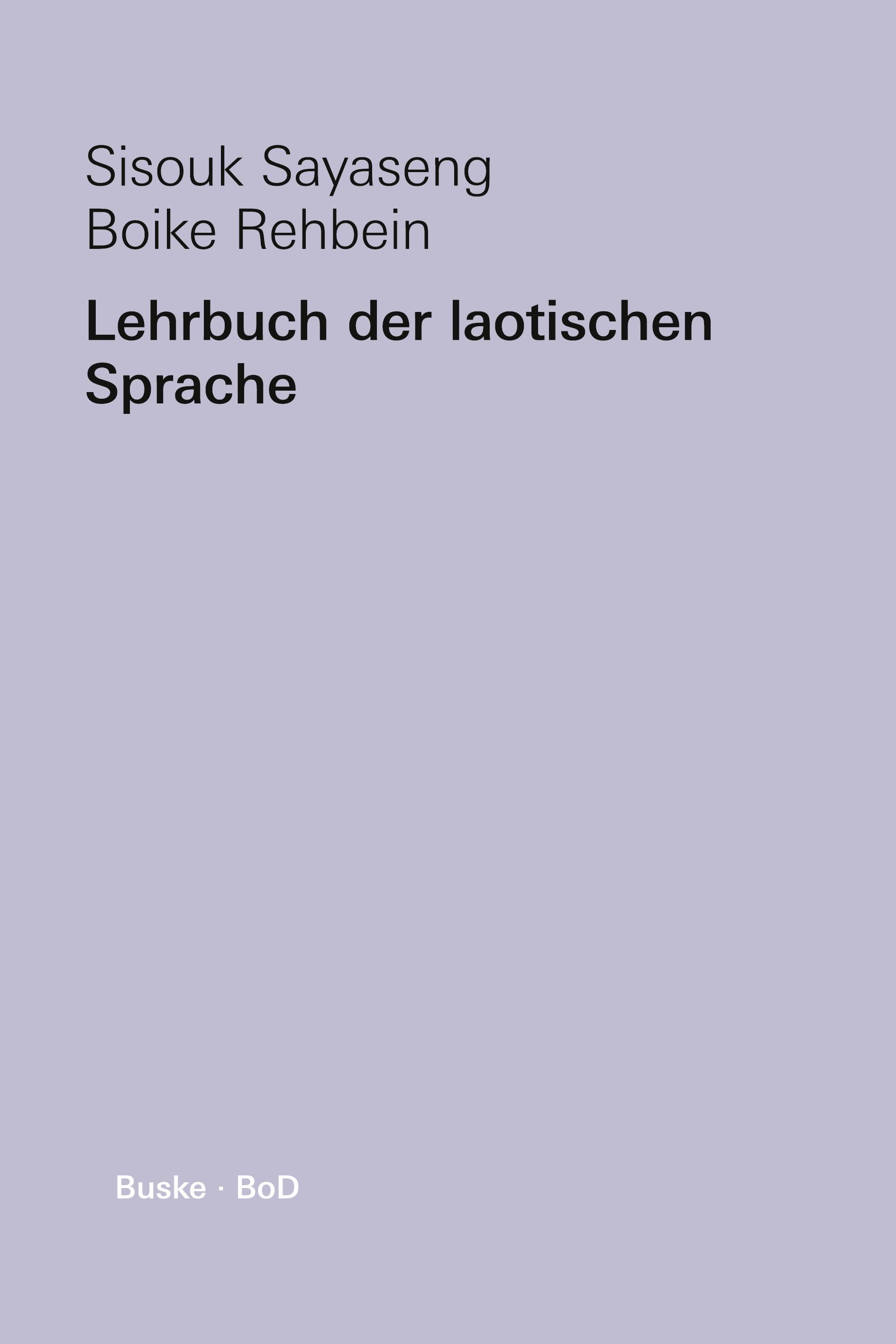 Lehrbuch der laotischen Sprache