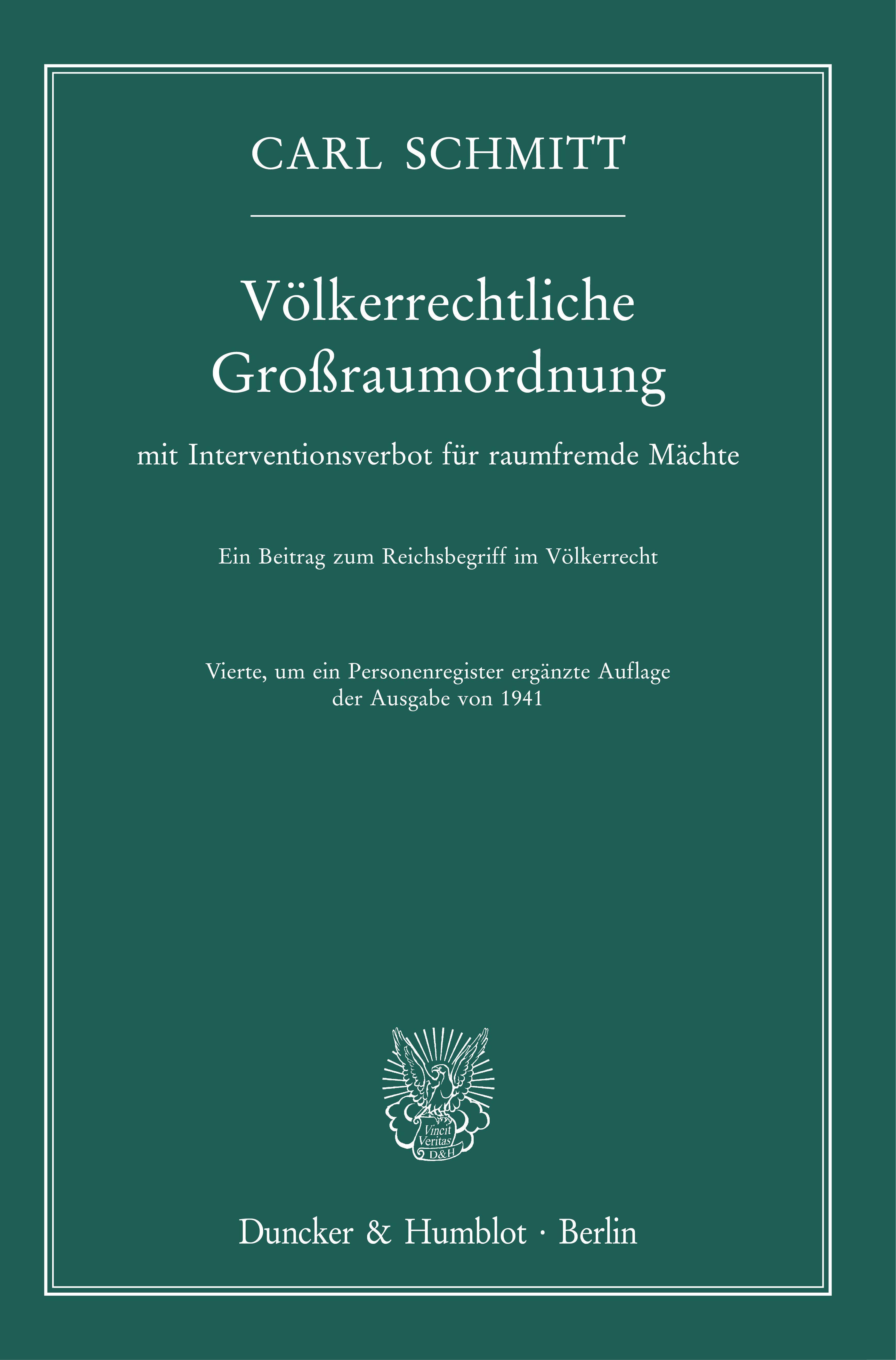 Völkerrechtliche Großraumordnung