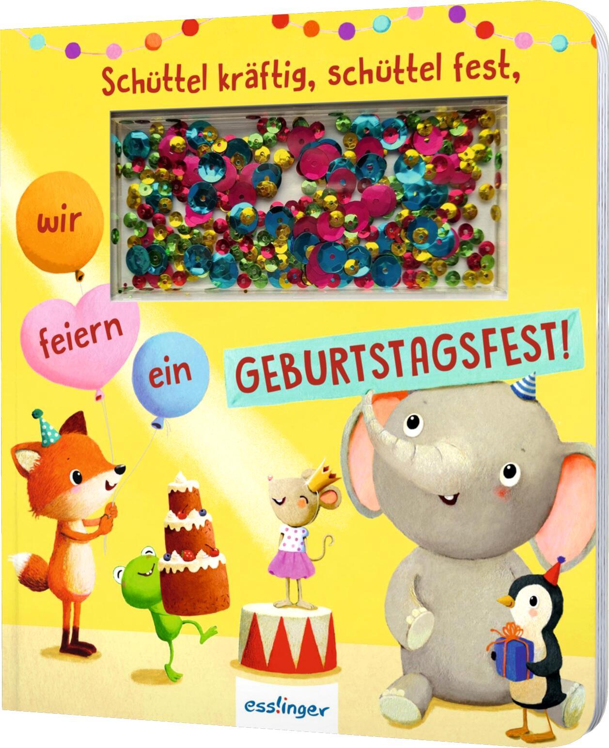 Schüttel-Pappe: Schüttel kräftig, schüttel fest, wir feiern ein Geburtstagsfest!