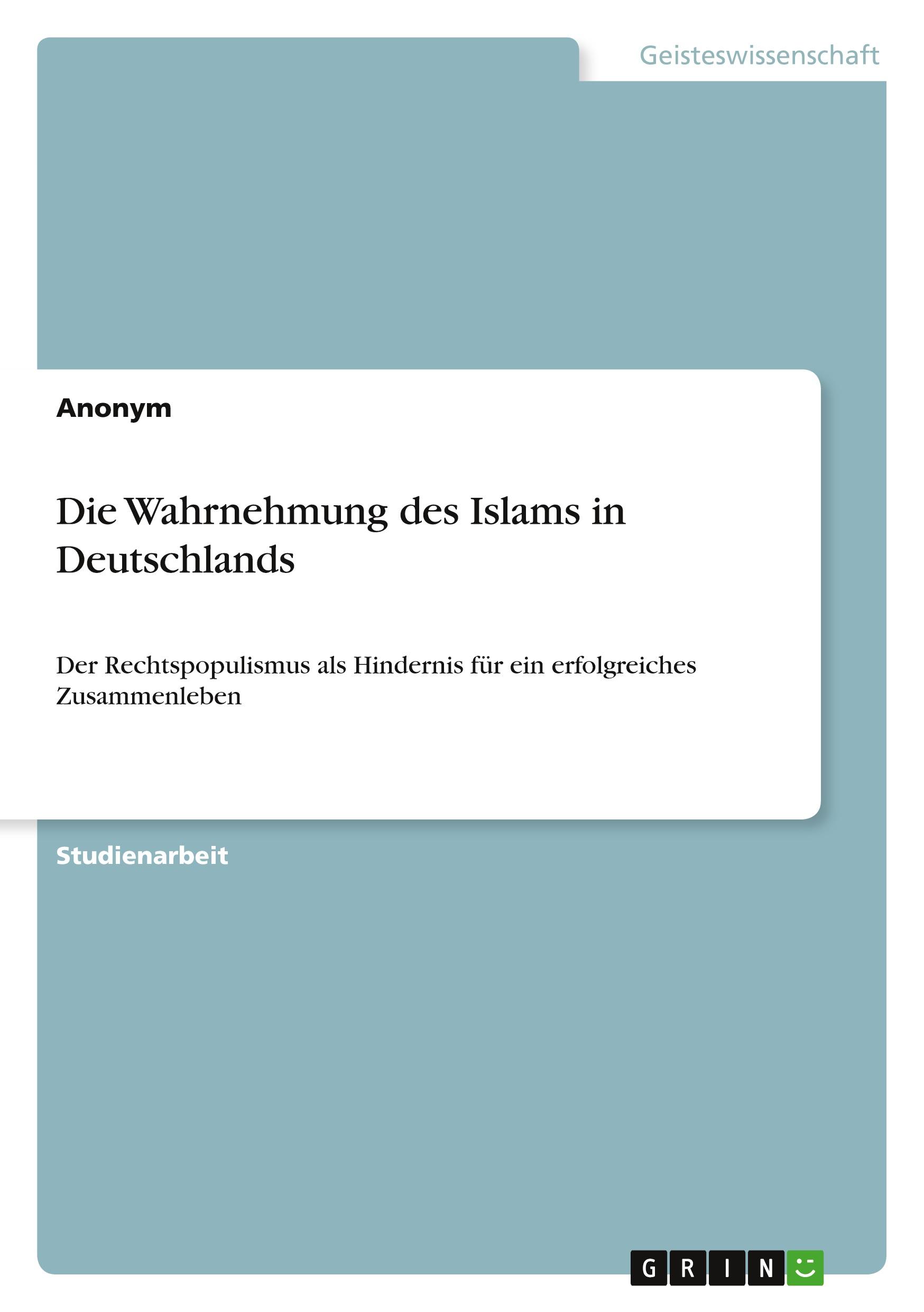 Die Wahrnehmung des Islams in Deutschlands