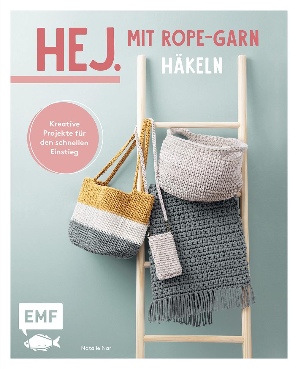 Hej. Mit Rope-Garn häkeln super easy