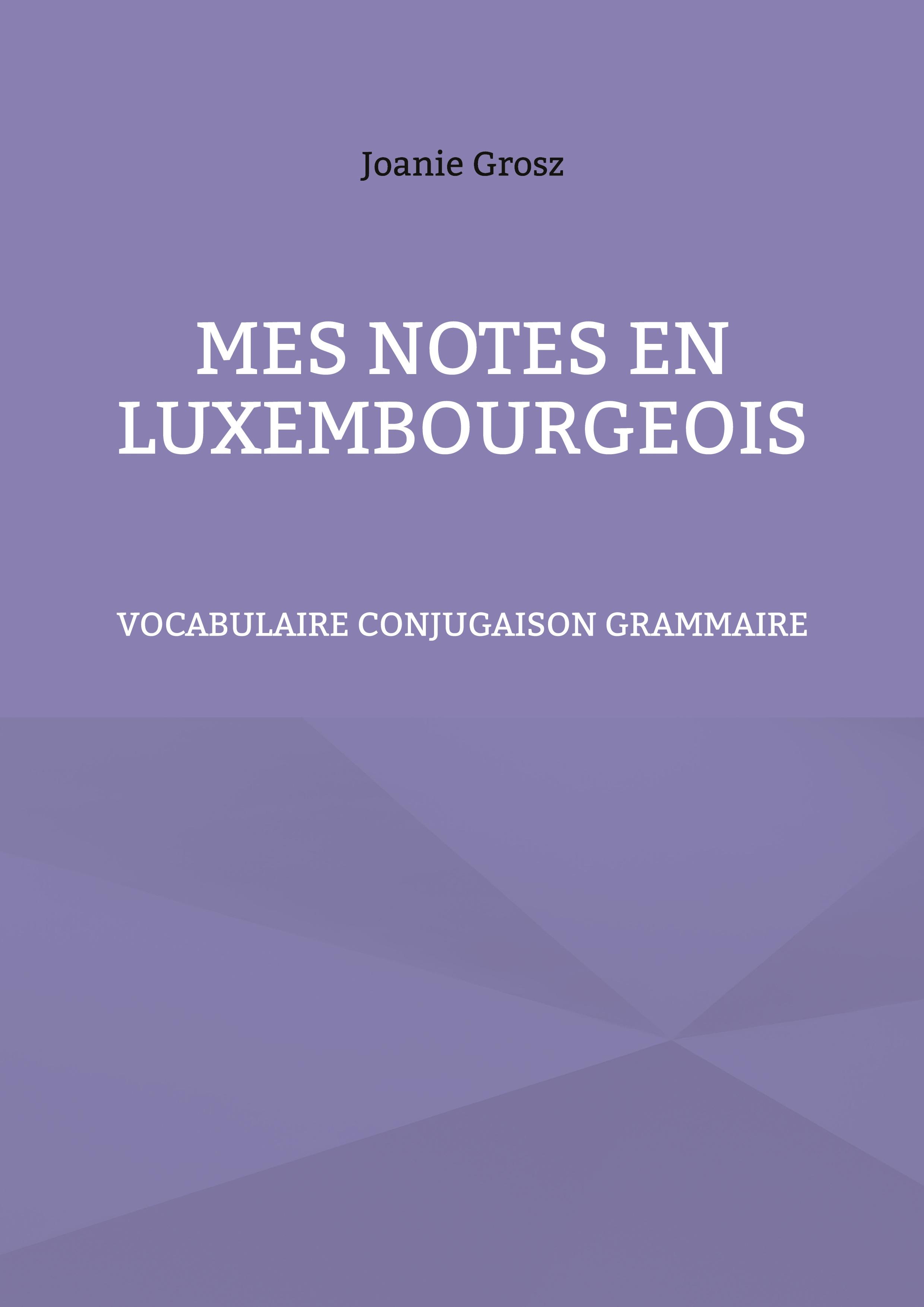 Mes notes en luxembourgeois