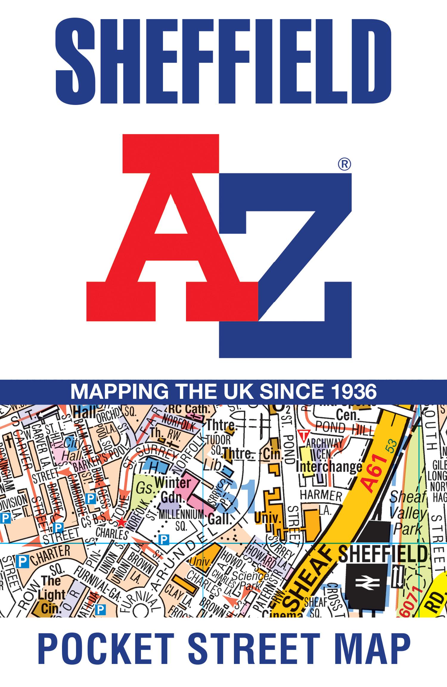 Sheffield A-Z Pocket Street Map