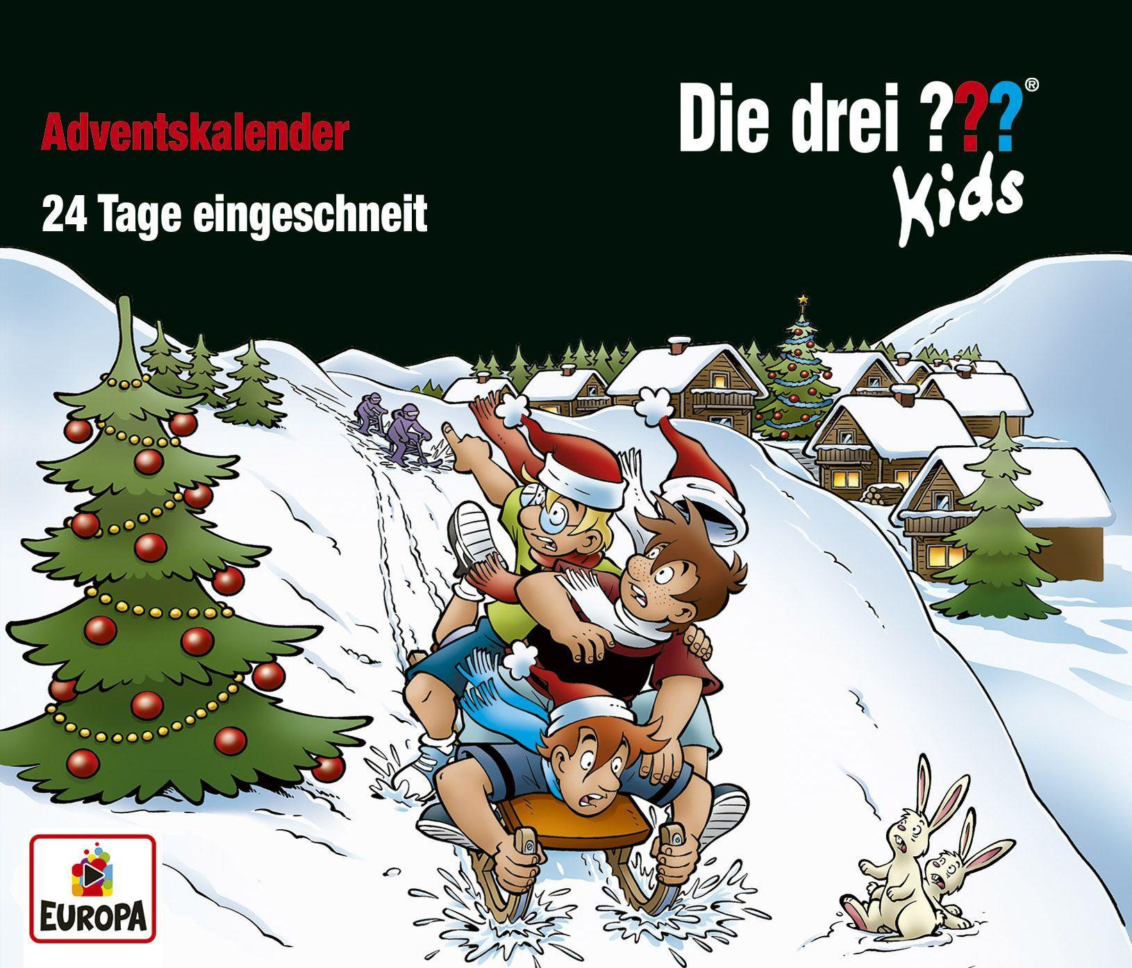 Die drei ??? Kids: Advenstkalender -  24 Tage eingeschneit