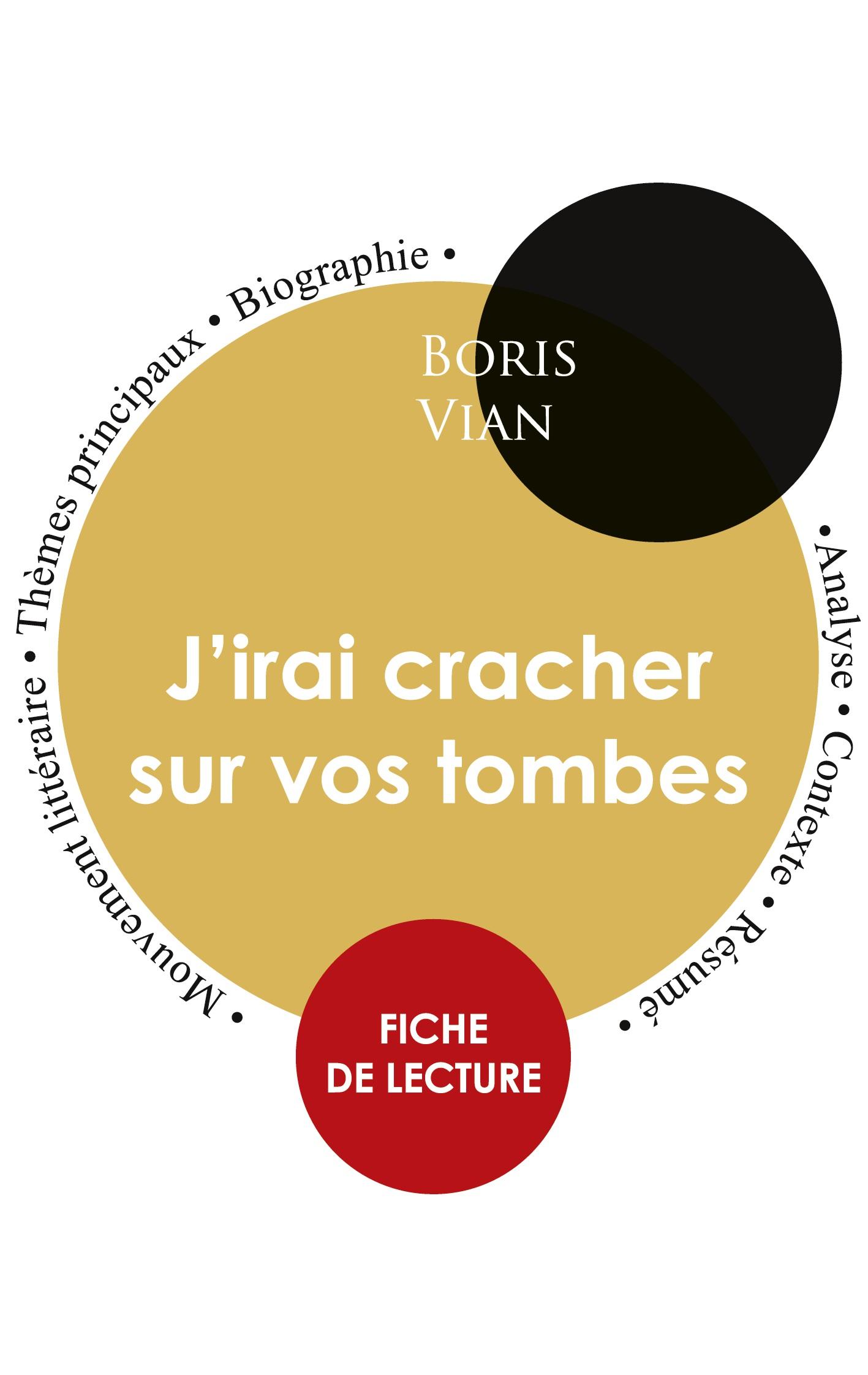 Fiche de lecture J'irai cracher sur vos tombes (Étude intégrale)