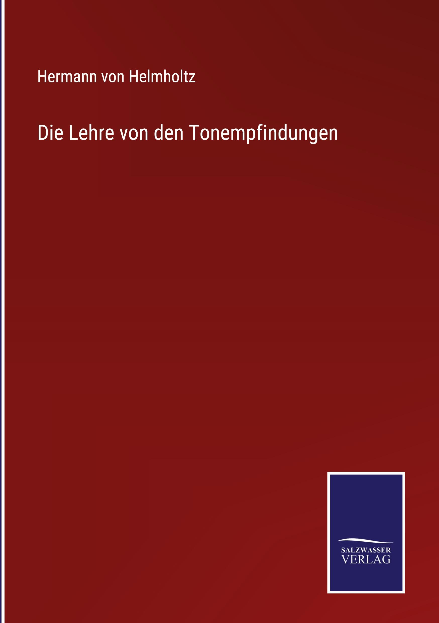 Die Lehre von den Tonempfindungen